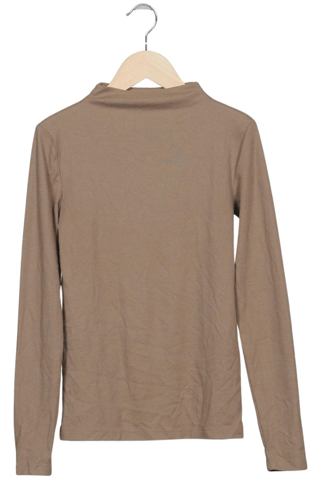 

Zara Damen Langarmshirt, beige, Gr. 36