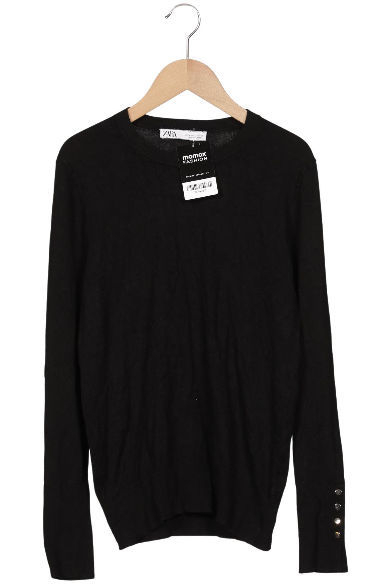 

Zara Damen Langarmshirt, schwarz, Gr. 38