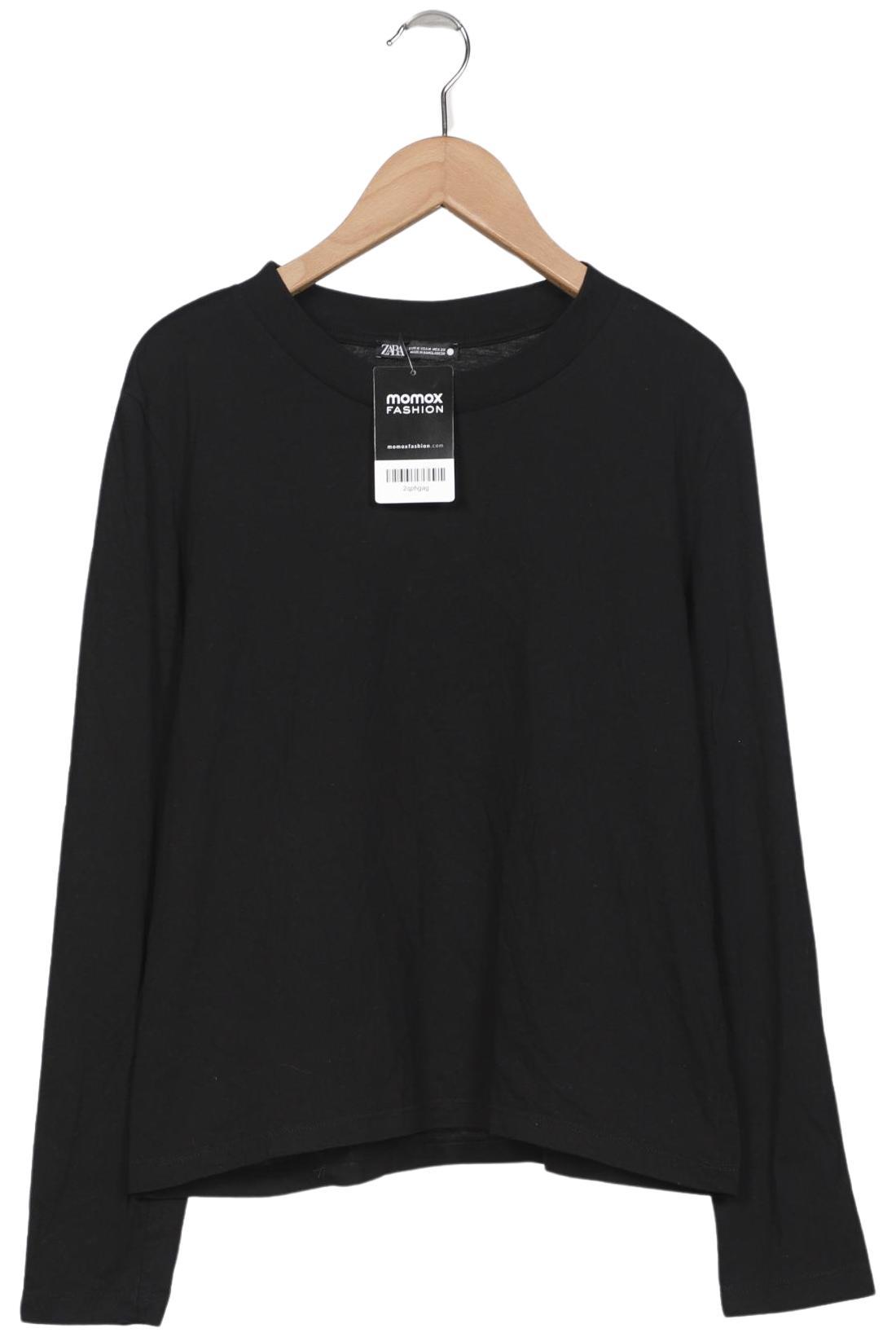 

Zara Damen Langarmshirt, schwarz, Gr. 38