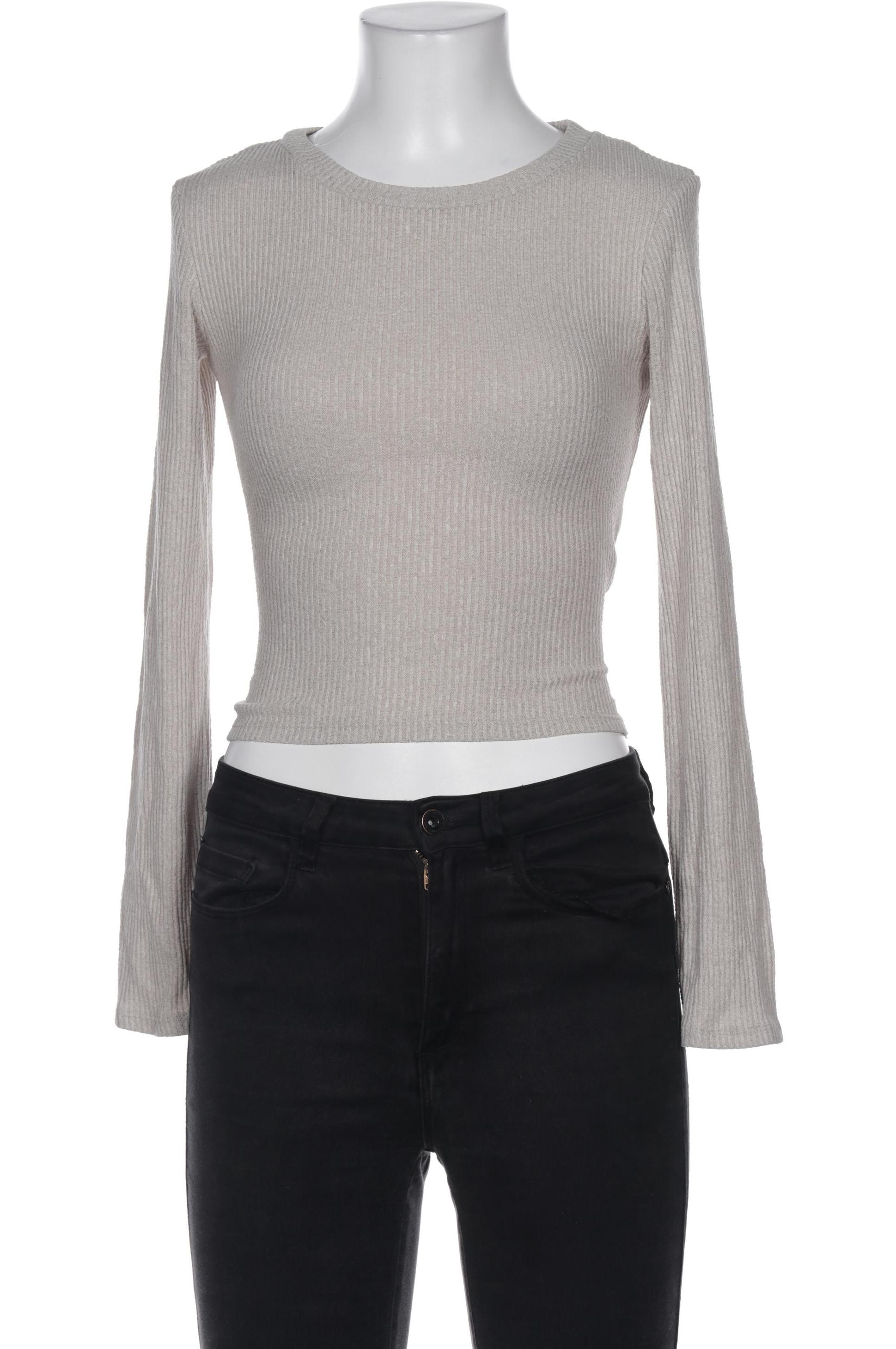 

Zara Damen Langarmshirt, beige, Gr. 36