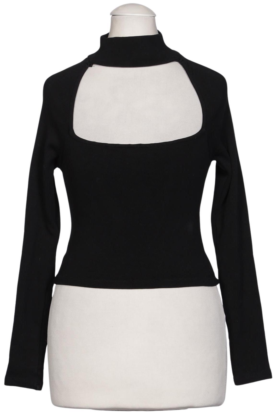 

Zara Damen Langarmshirt, schwarz, Gr. 38