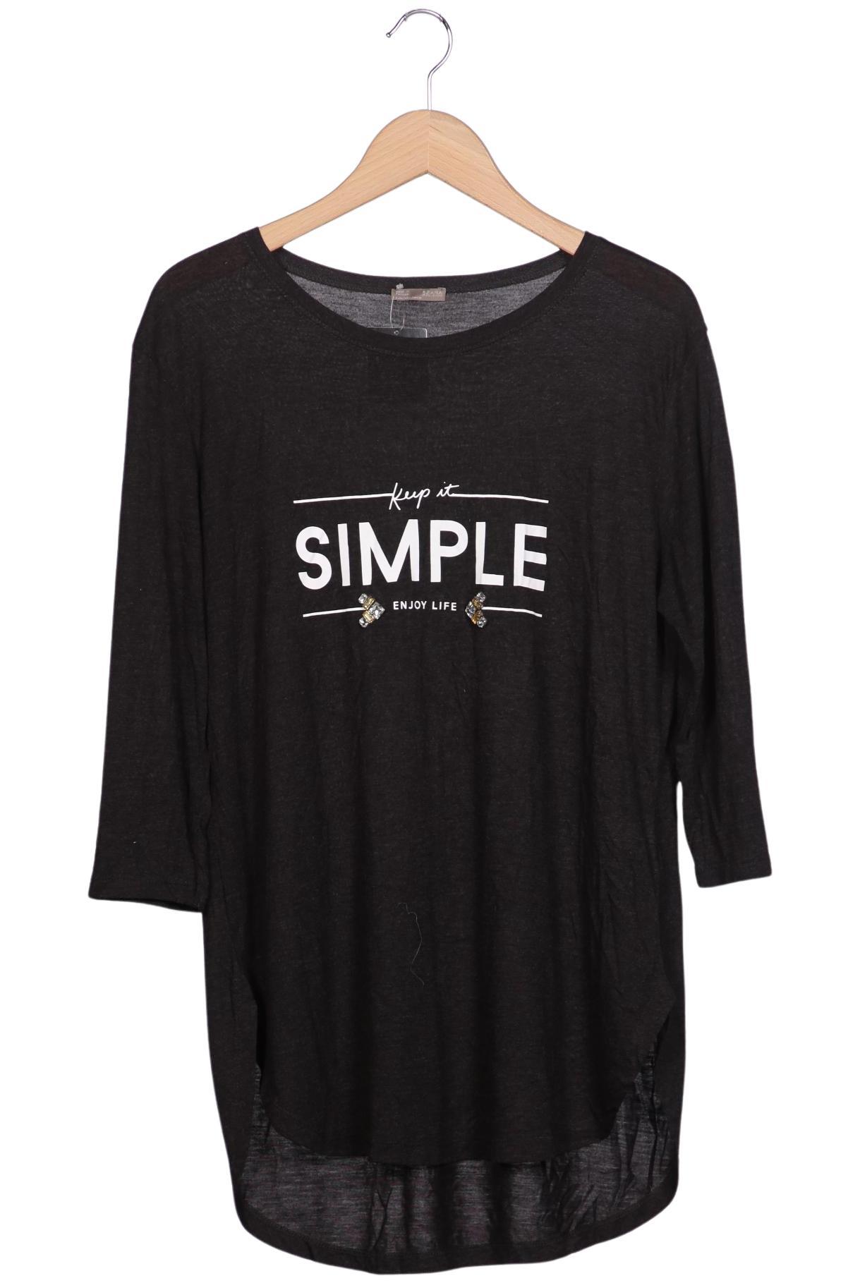 

Zara Damen Langarmshirt, schwarz, Gr. 42