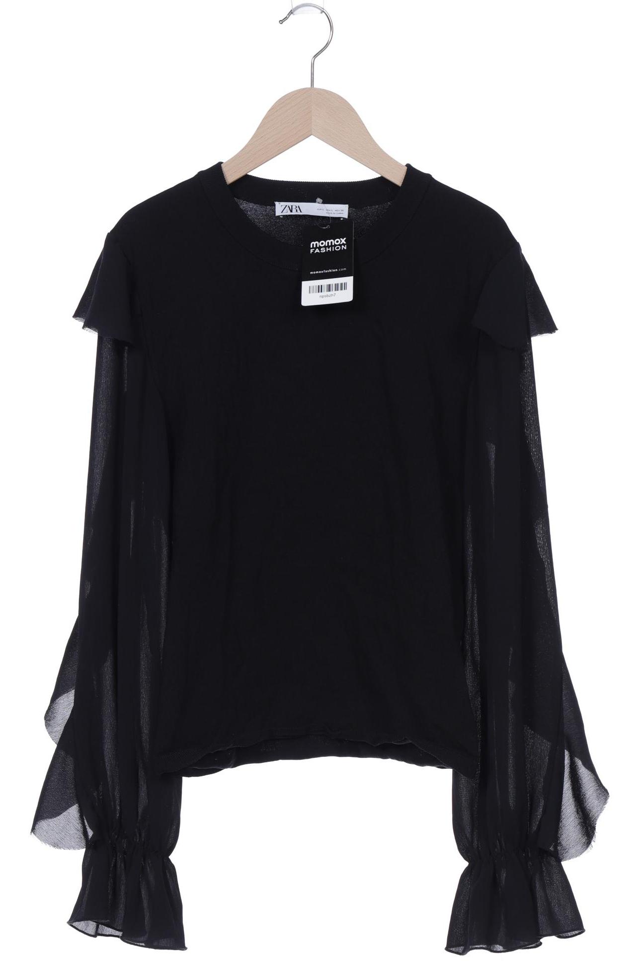 

Zara Damen Langarmshirt, schwarz, Gr. 42