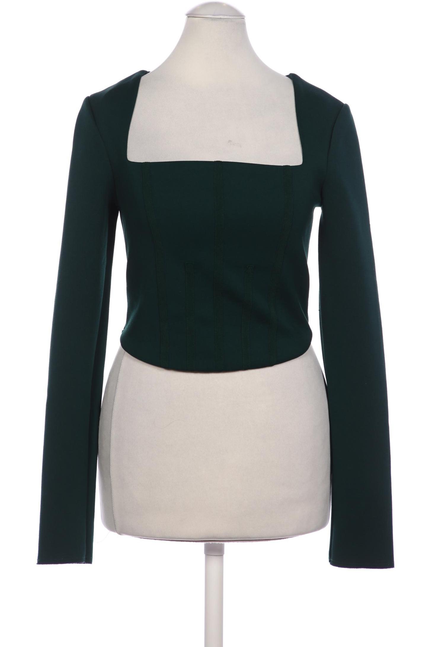 

Zara Damen Langarmshirt, grün, Gr. 36