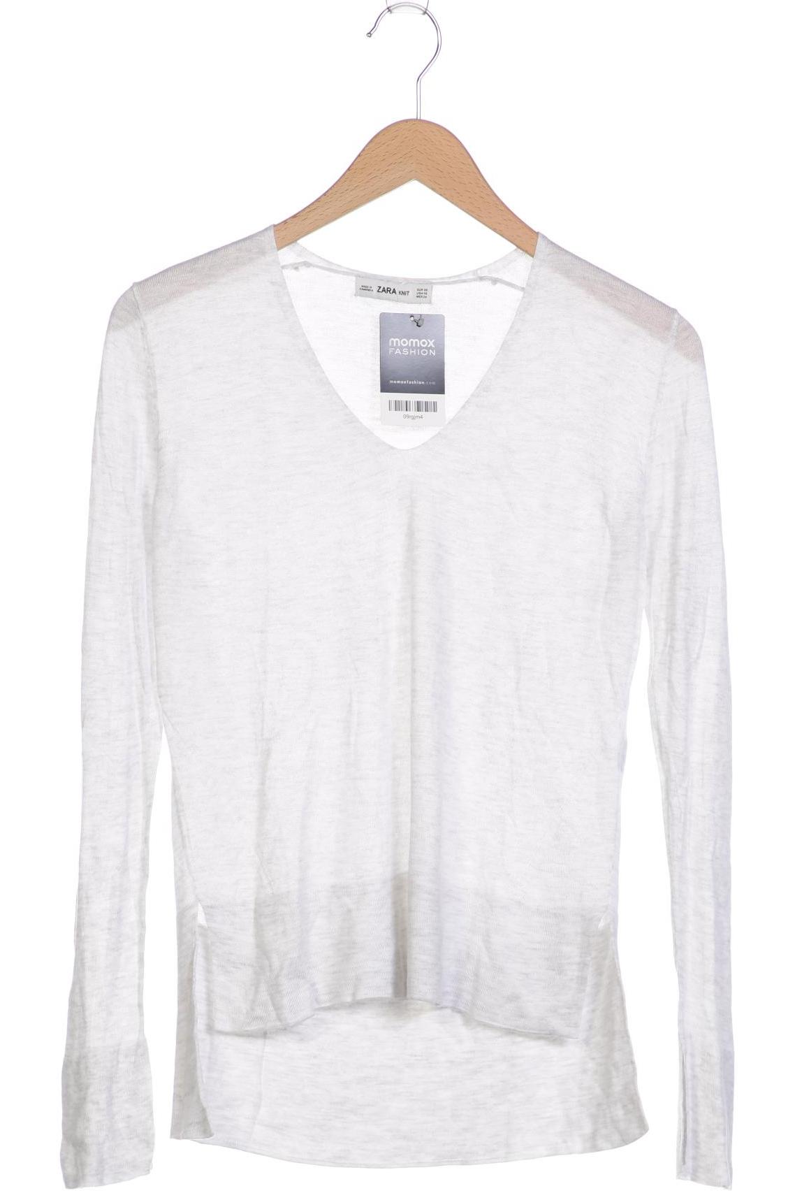 

Zara Damen Langarmshirt, grau, Gr. 34