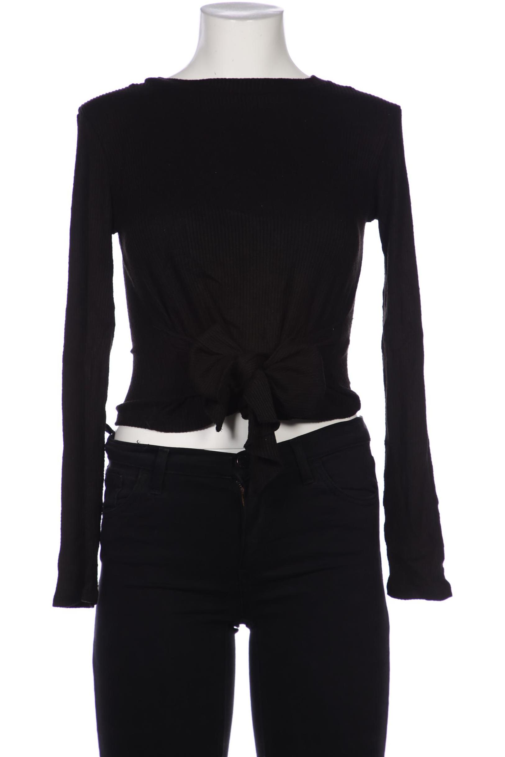 

ZARA Damen Langarmshirt, schwarz