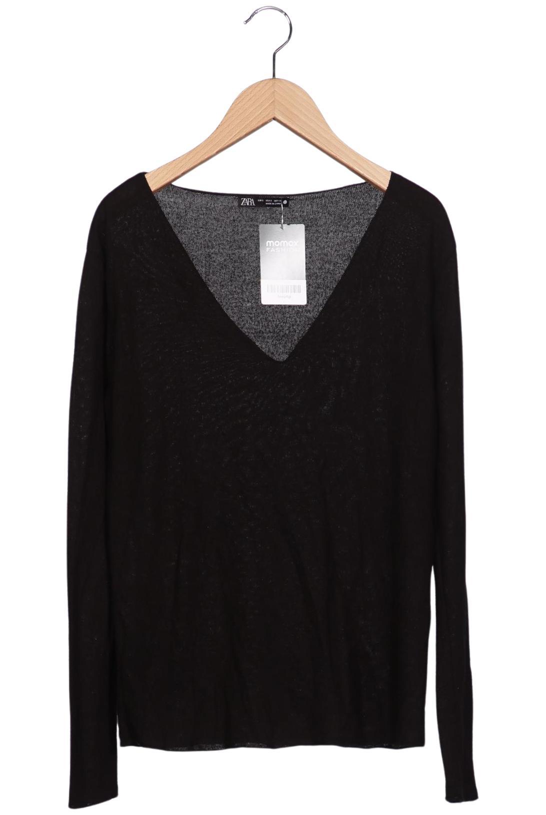 

Zara Damen Langarmshirt, schwarz, Gr. 36