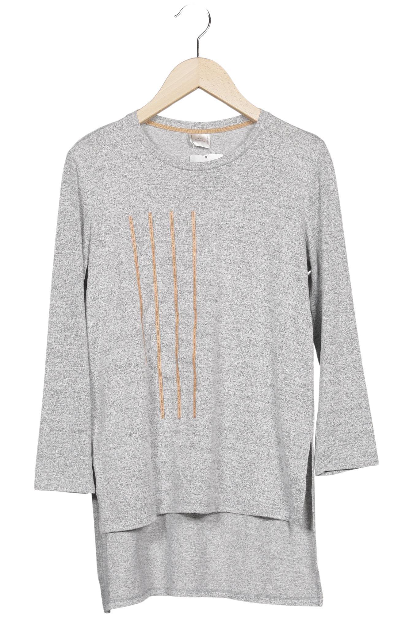 

Zara Damen Langarmshirt, grau, Gr. 36