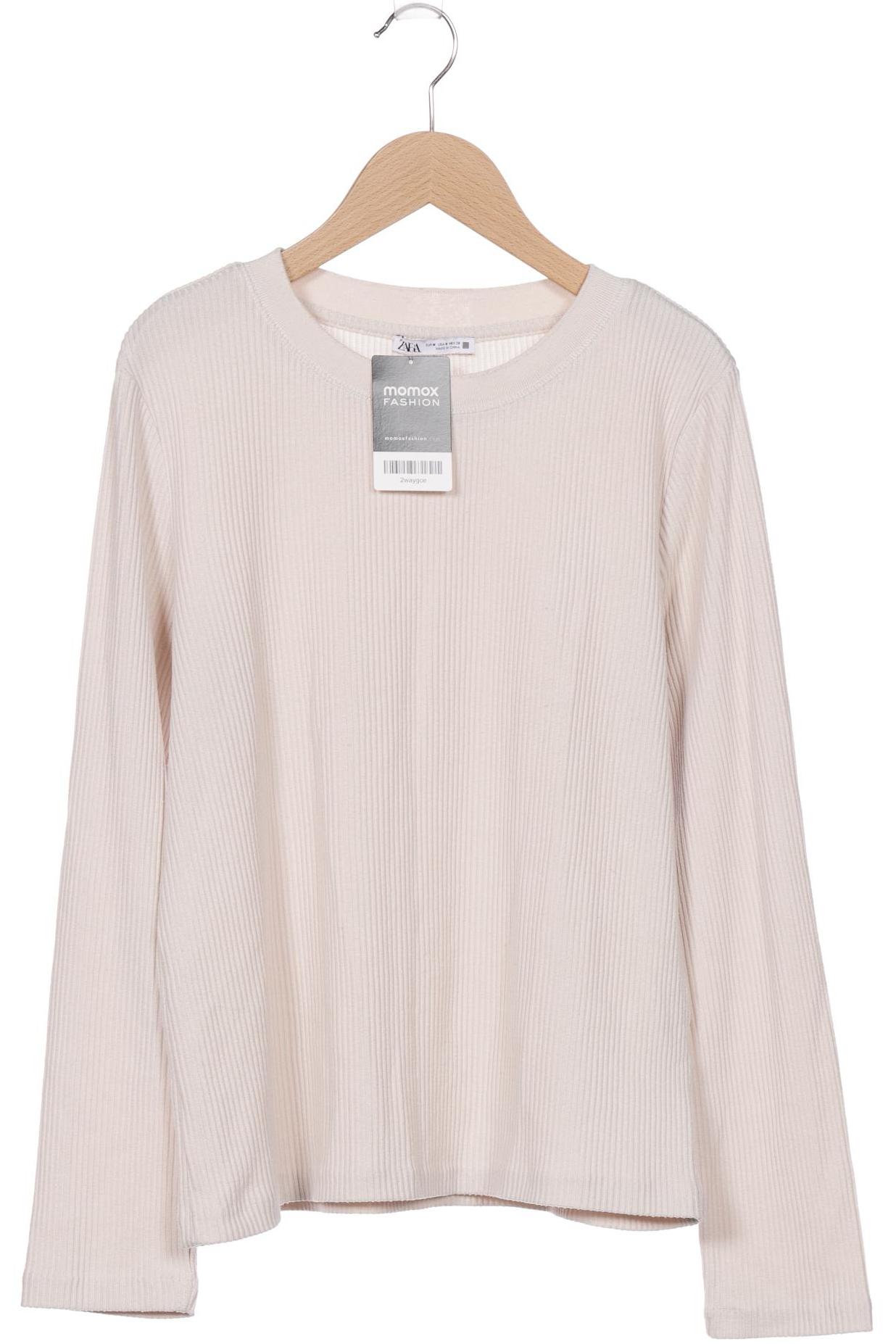 

ZARA Damen Langarmshirt, beige