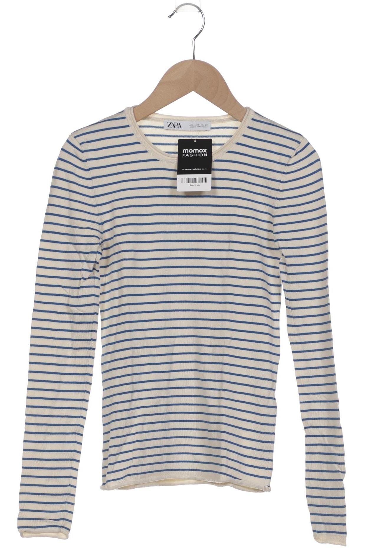 

Zara Damen Langarmshirt, cremeweiß, Gr. 36