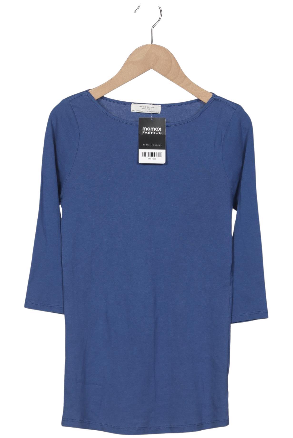 

Zara Damen Langarmshirt, blau, Gr. 38