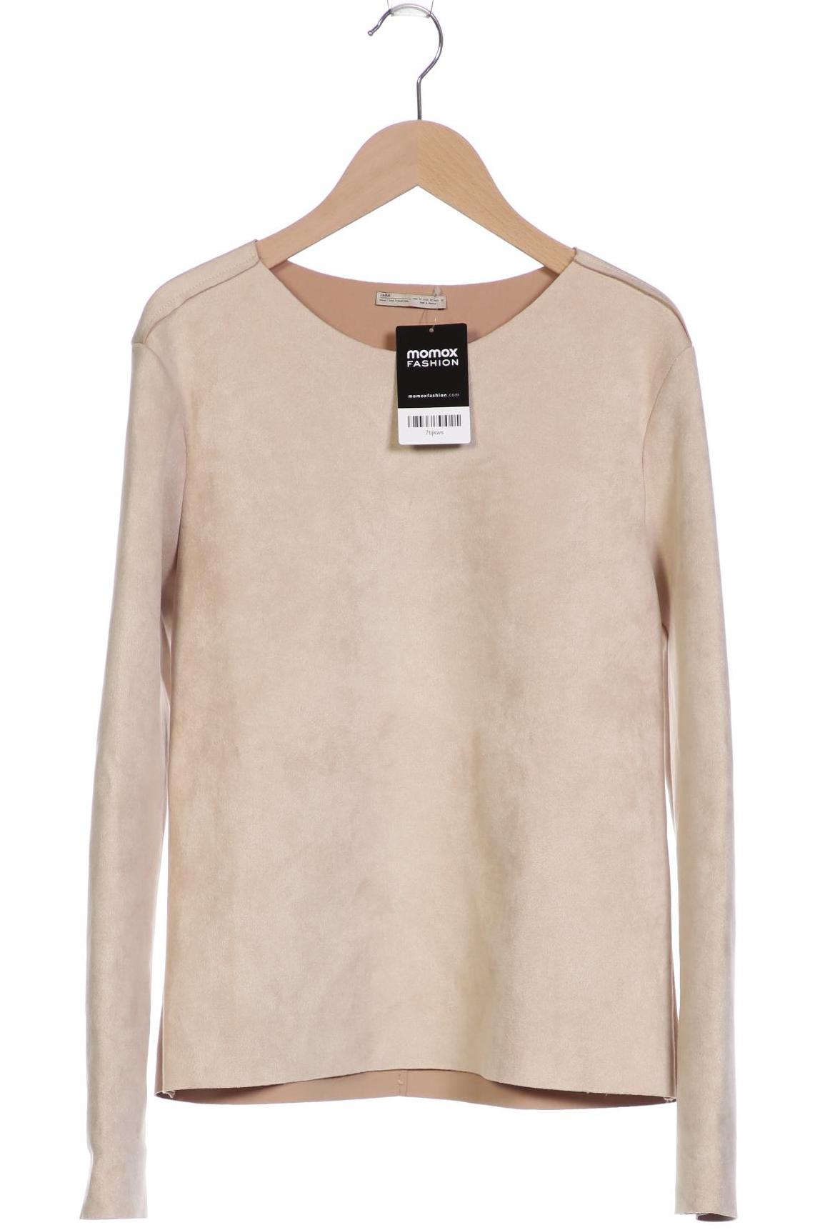 

ZARA Damen Langarmshirt, beige