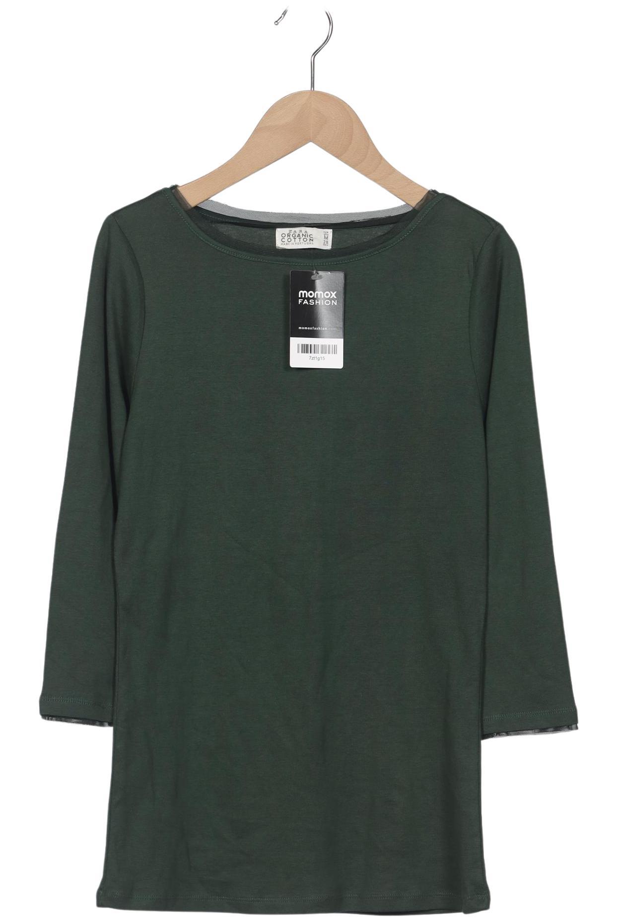 

Zara Damen Langarmshirt, grün, Gr. 38
