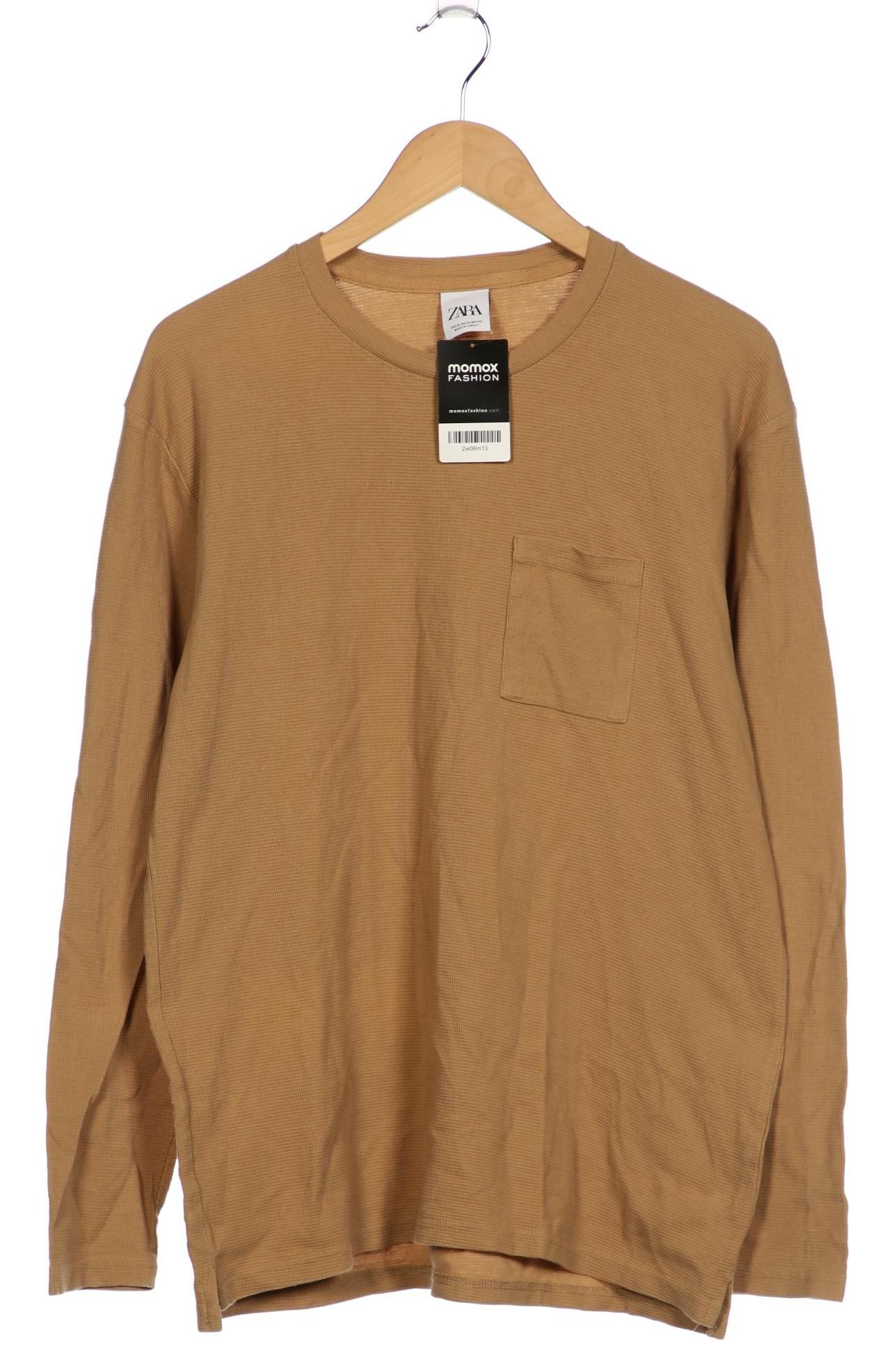 

Zara Damen Langarmshirt, beige, Gr. 44