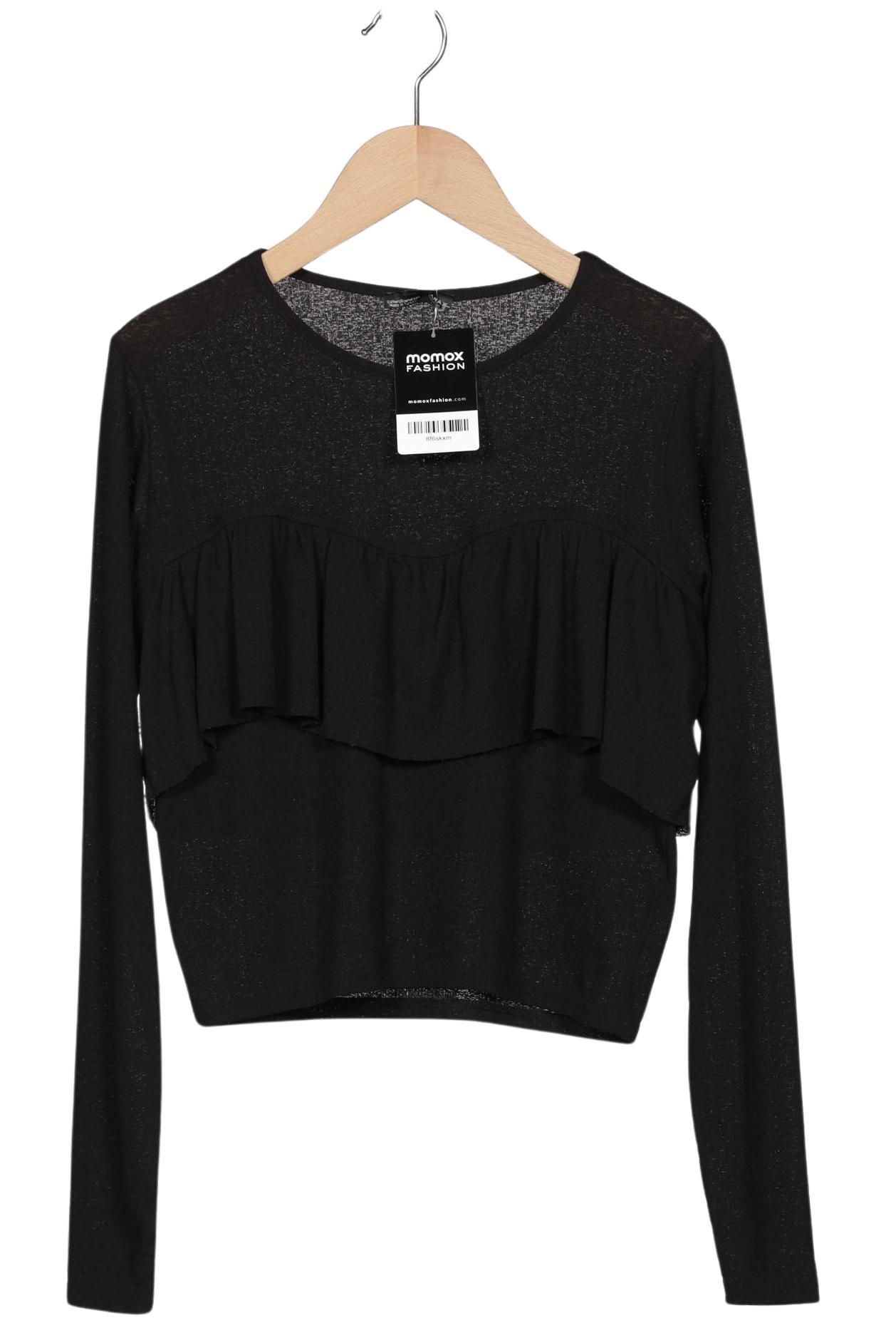 

Zara Damen Langarmshirt, schwarz, Gr. 38