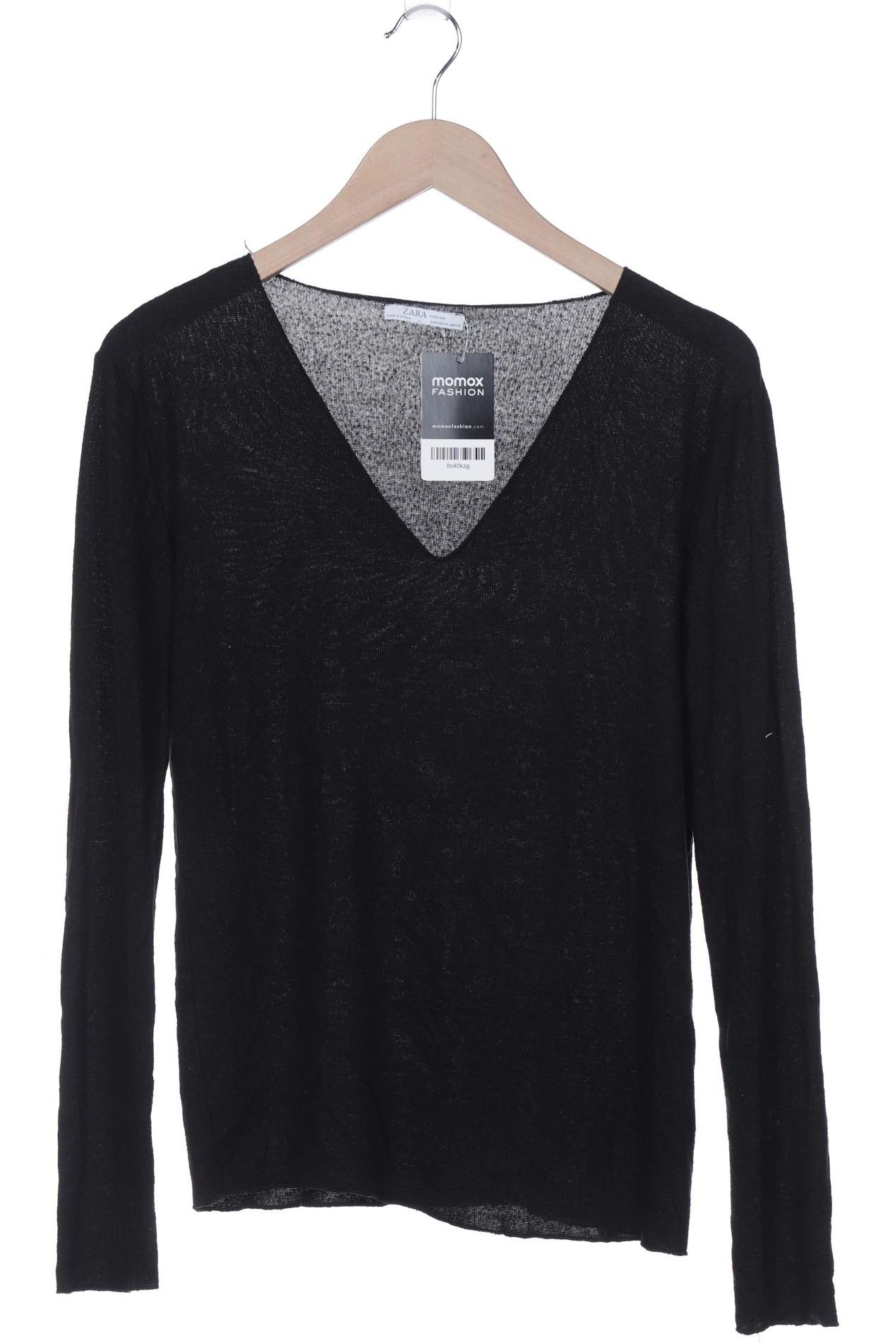 

Zara Damen Langarmshirt, schwarz, Gr. 38