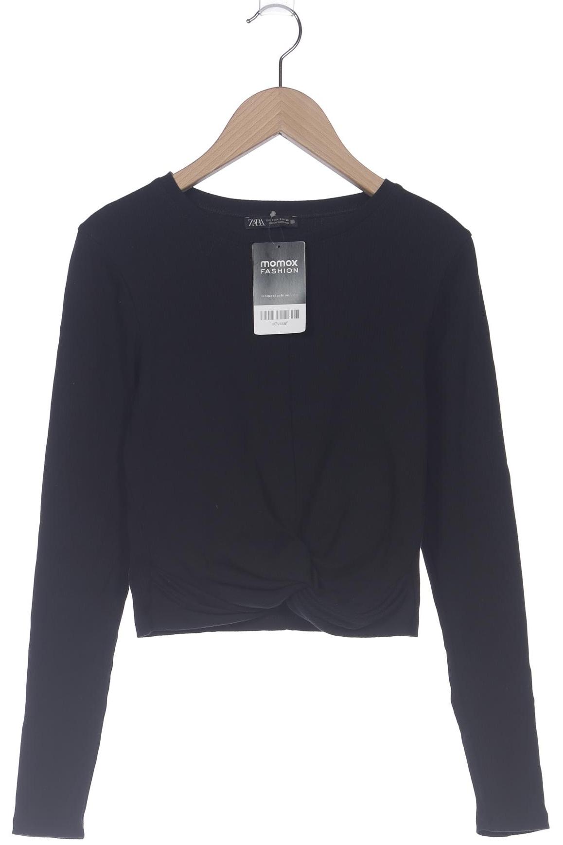 

Zara Damen Langarmshirt, schwarz, Gr. 36