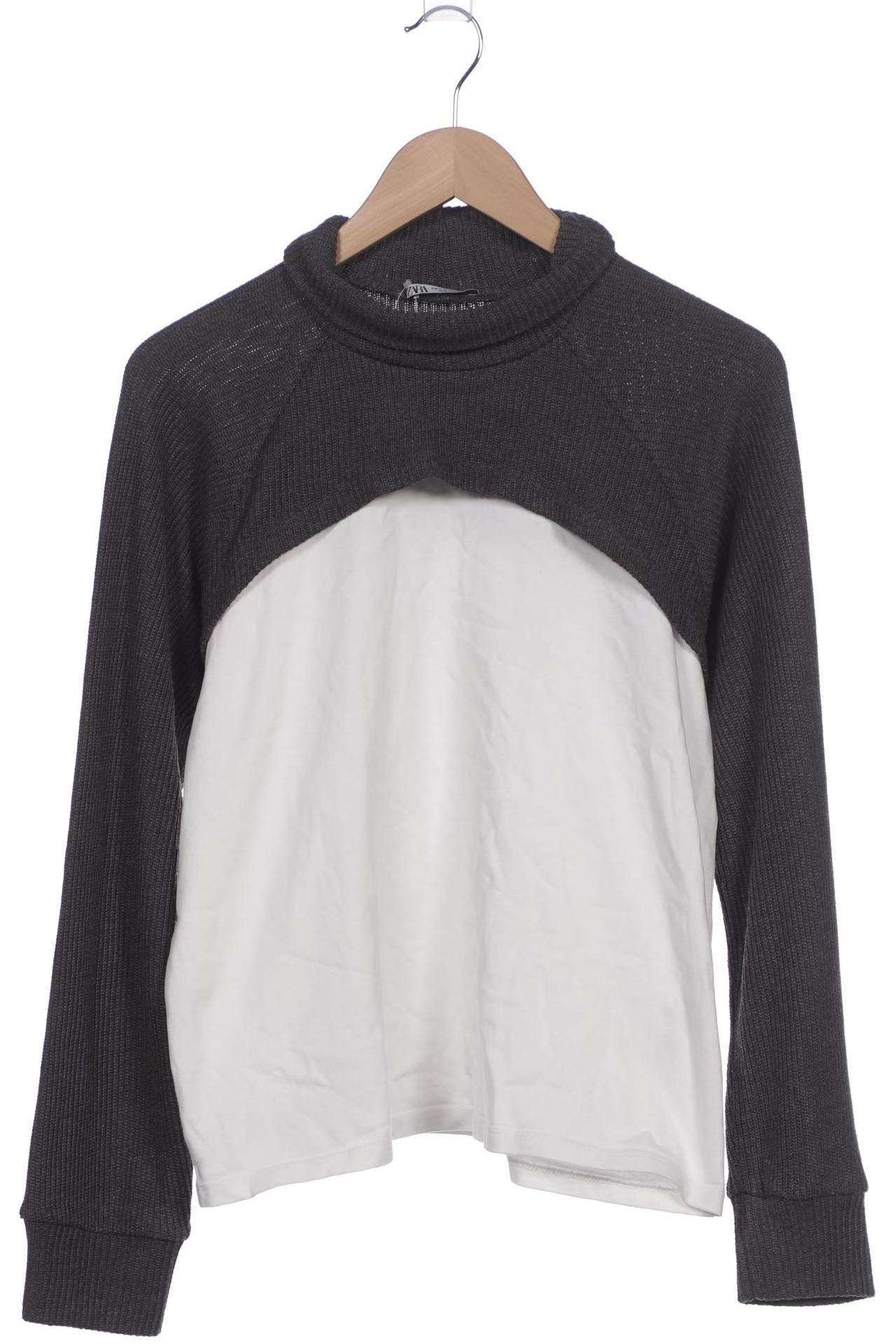 

Zara Damen Langarmshirt, weiß, Gr. 38