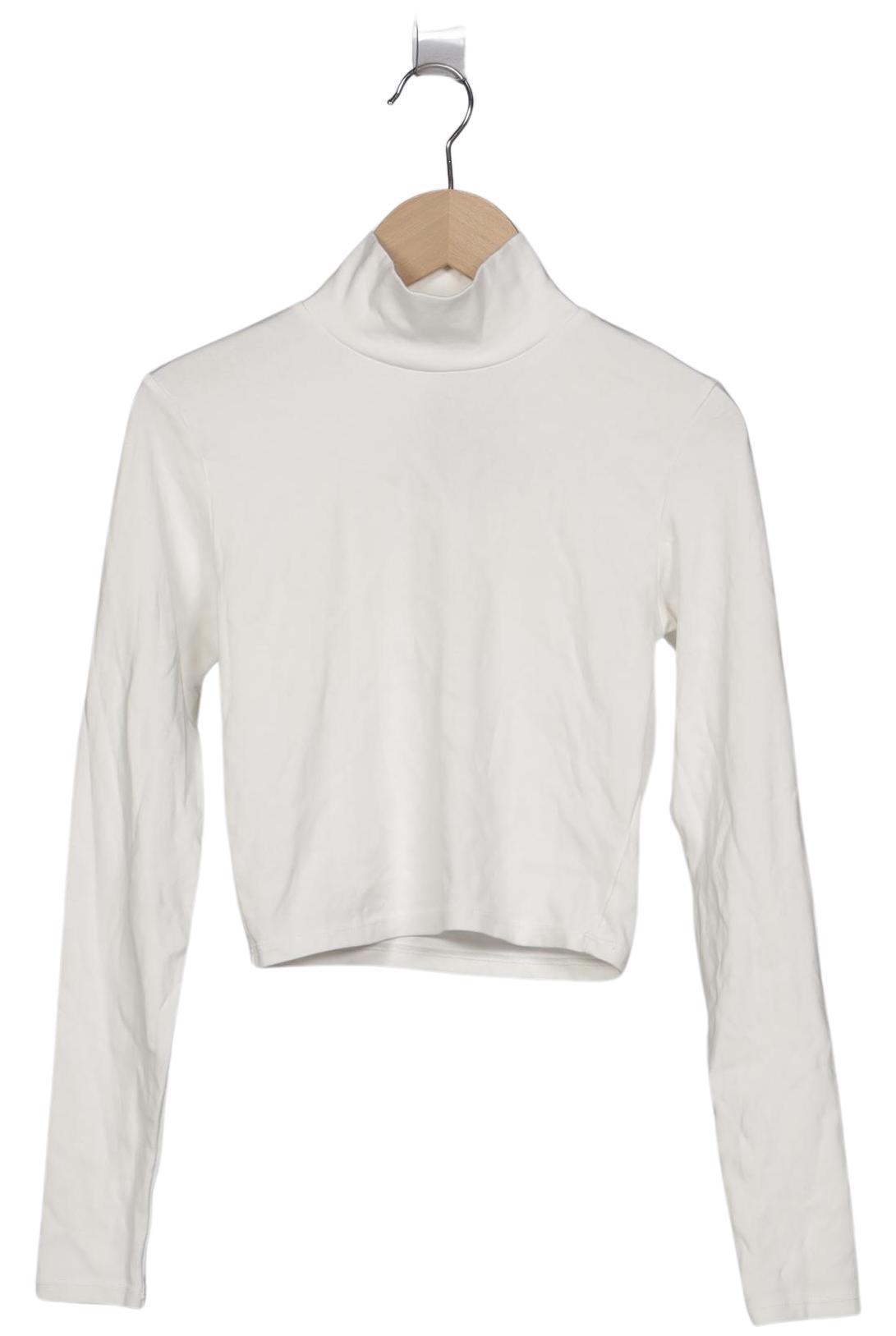 

Zara Damen Langarmshirt, weiß, Gr. 36