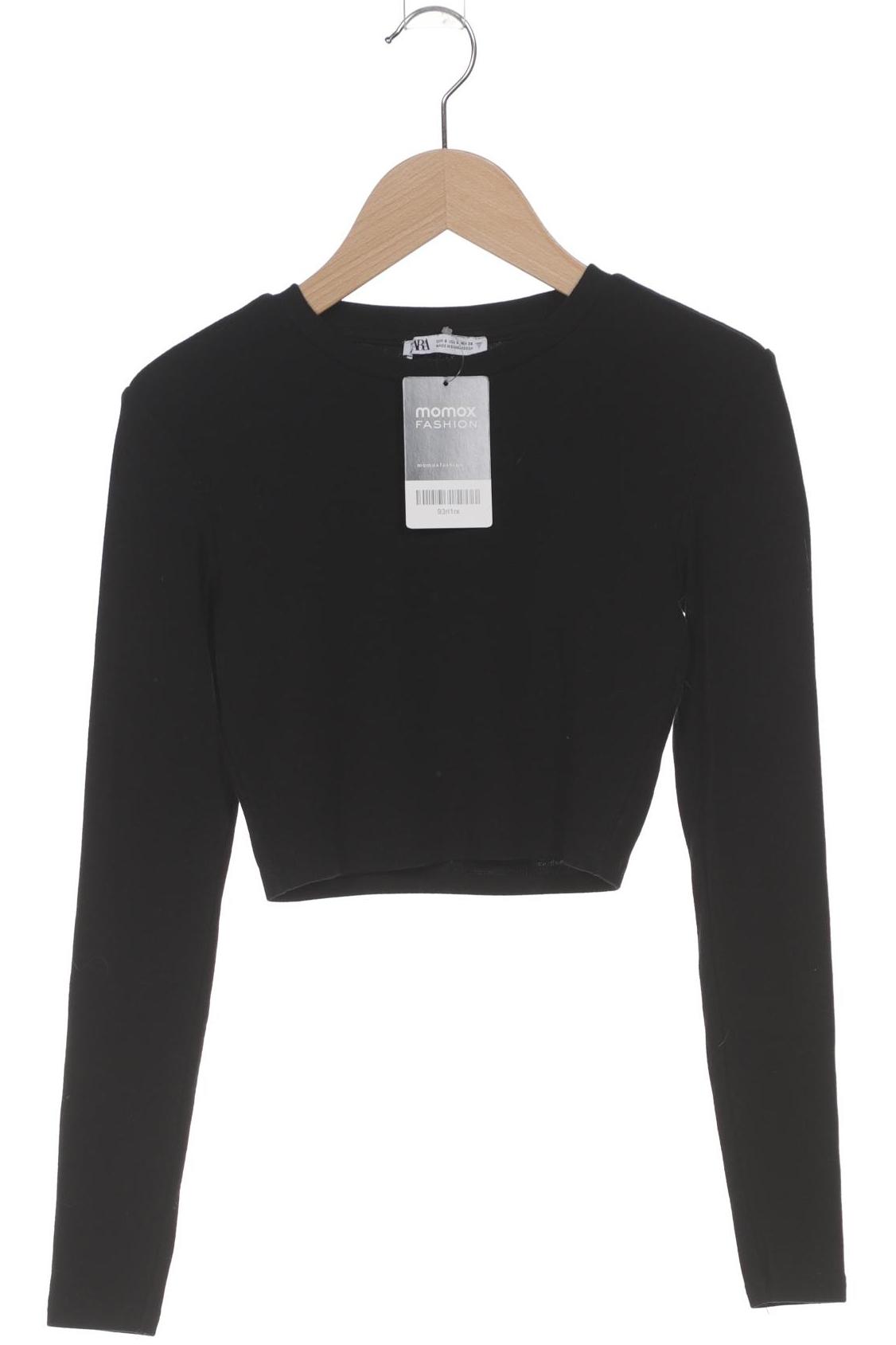 

Zara Damen Langarmshirt, schwarz, Gr. 36