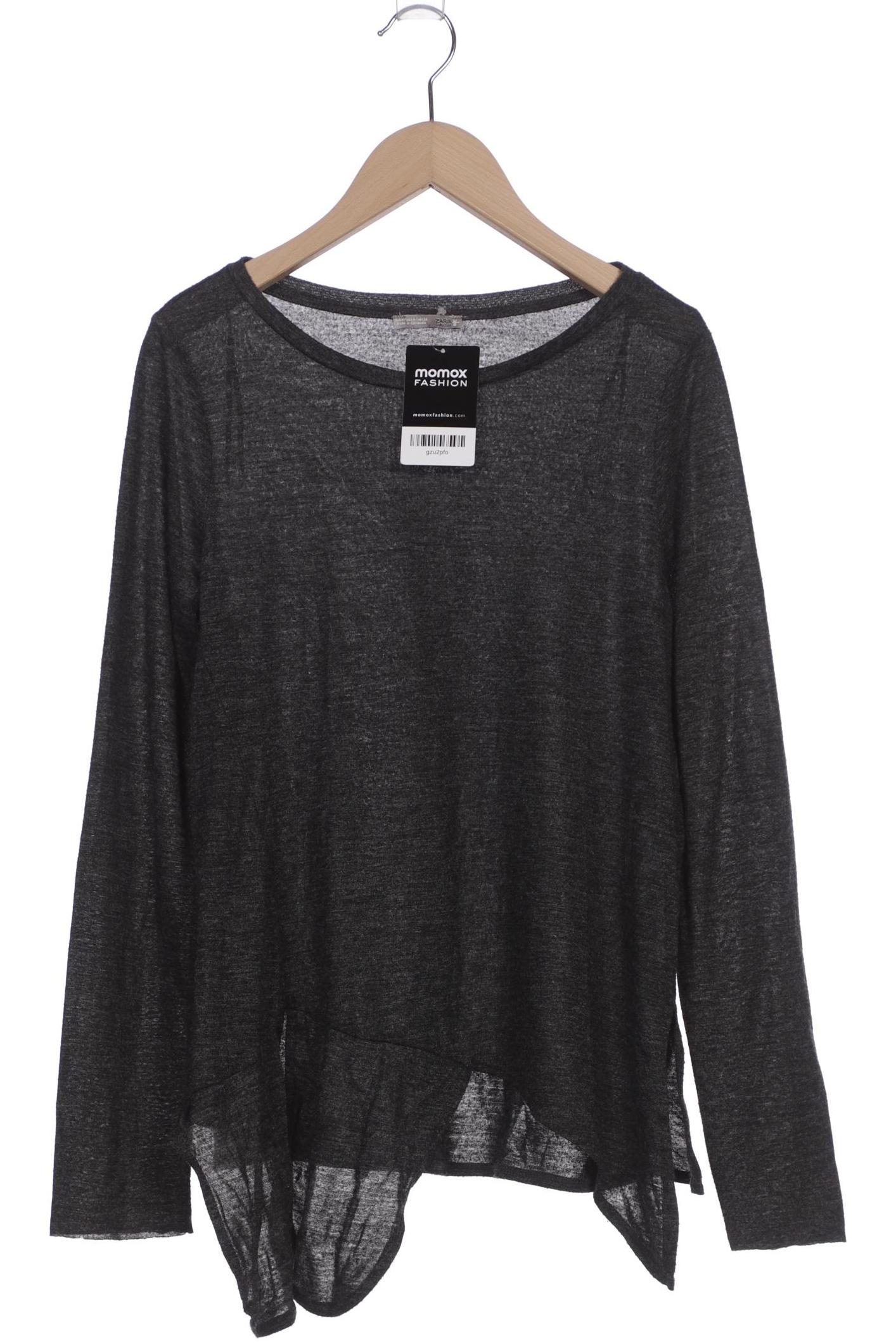 

Zara Damen Langarmshirt, grau, Gr. 38
