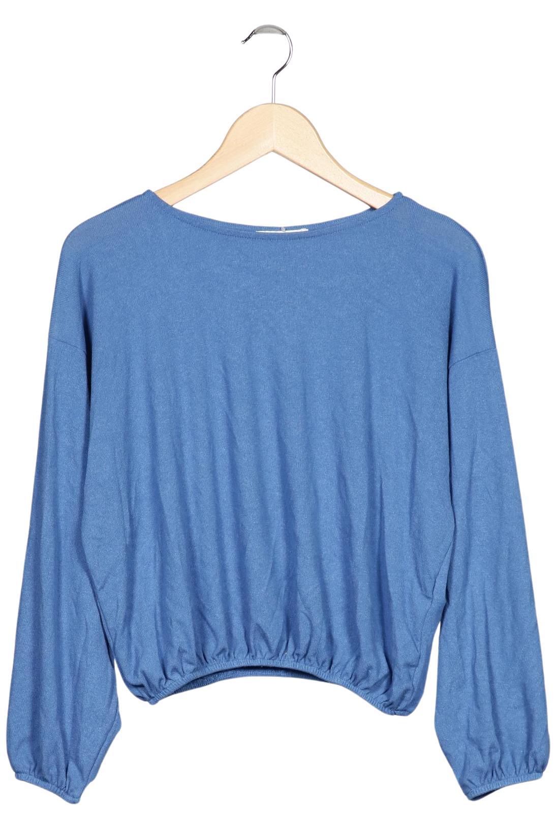 

Zara Damen Langarmshirt, blau, Gr. 36