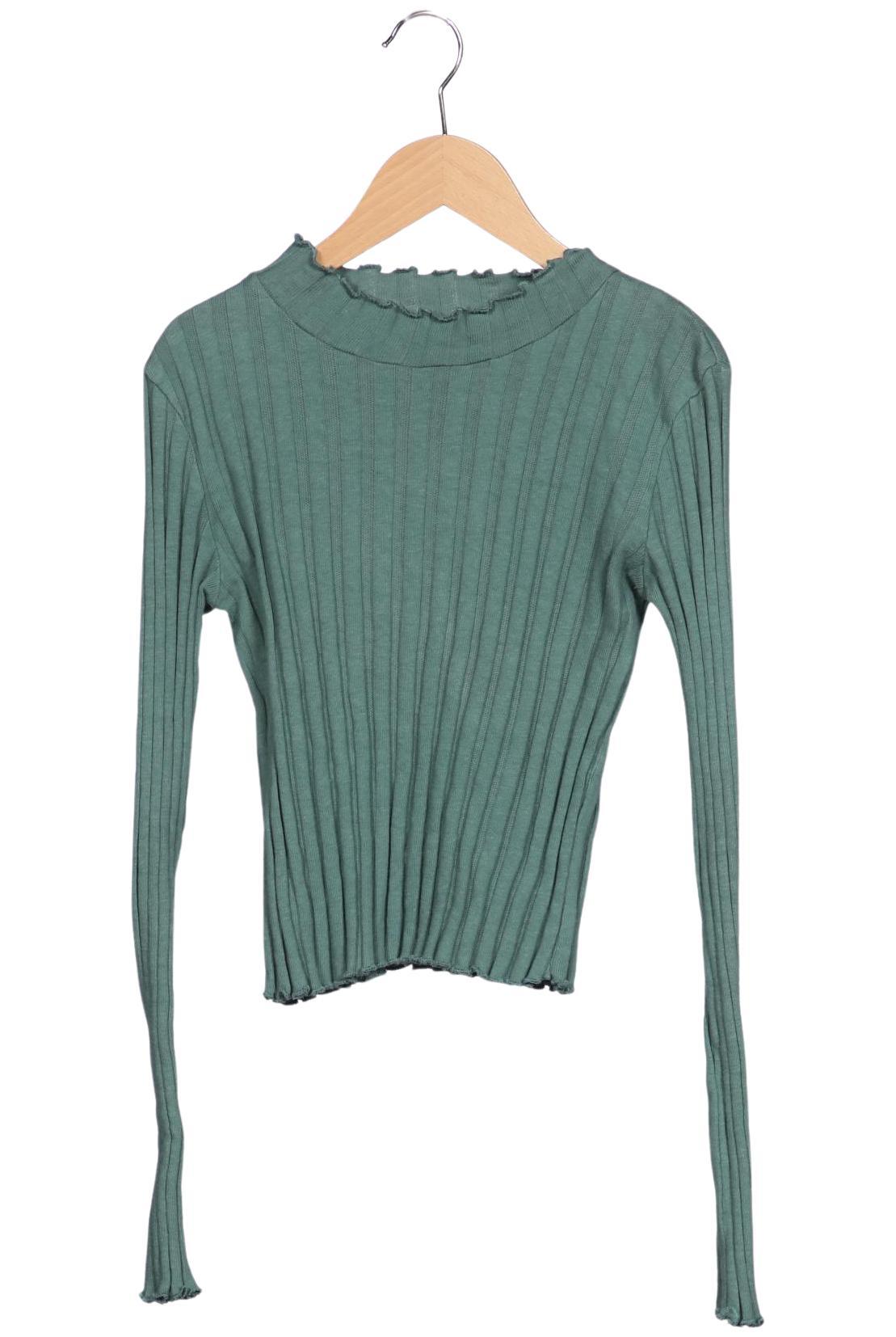 

Zara Damen Langarmshirt, grün, Gr. 36