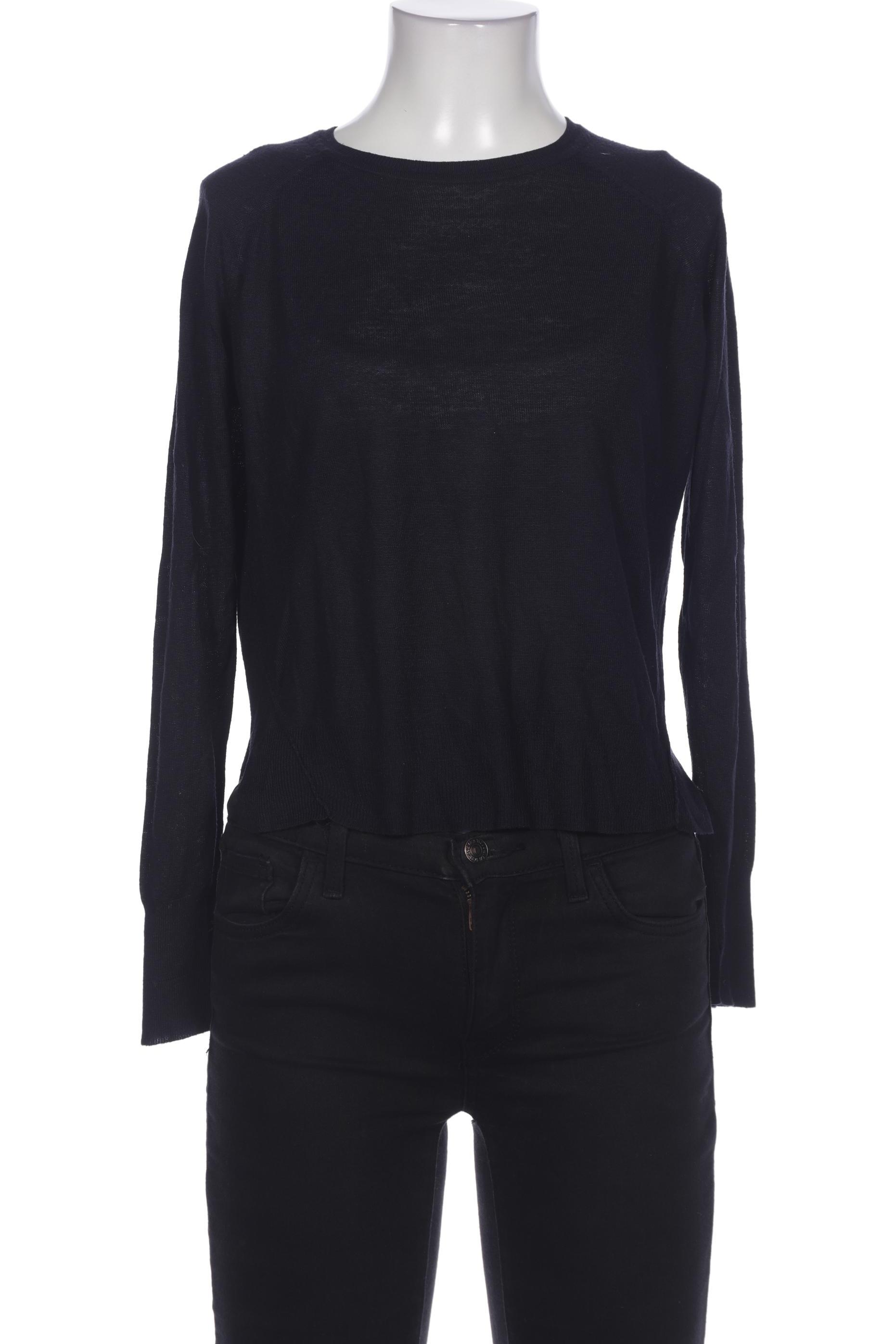 

Zara Damen Langarmshirt, marineblau, Gr. 36