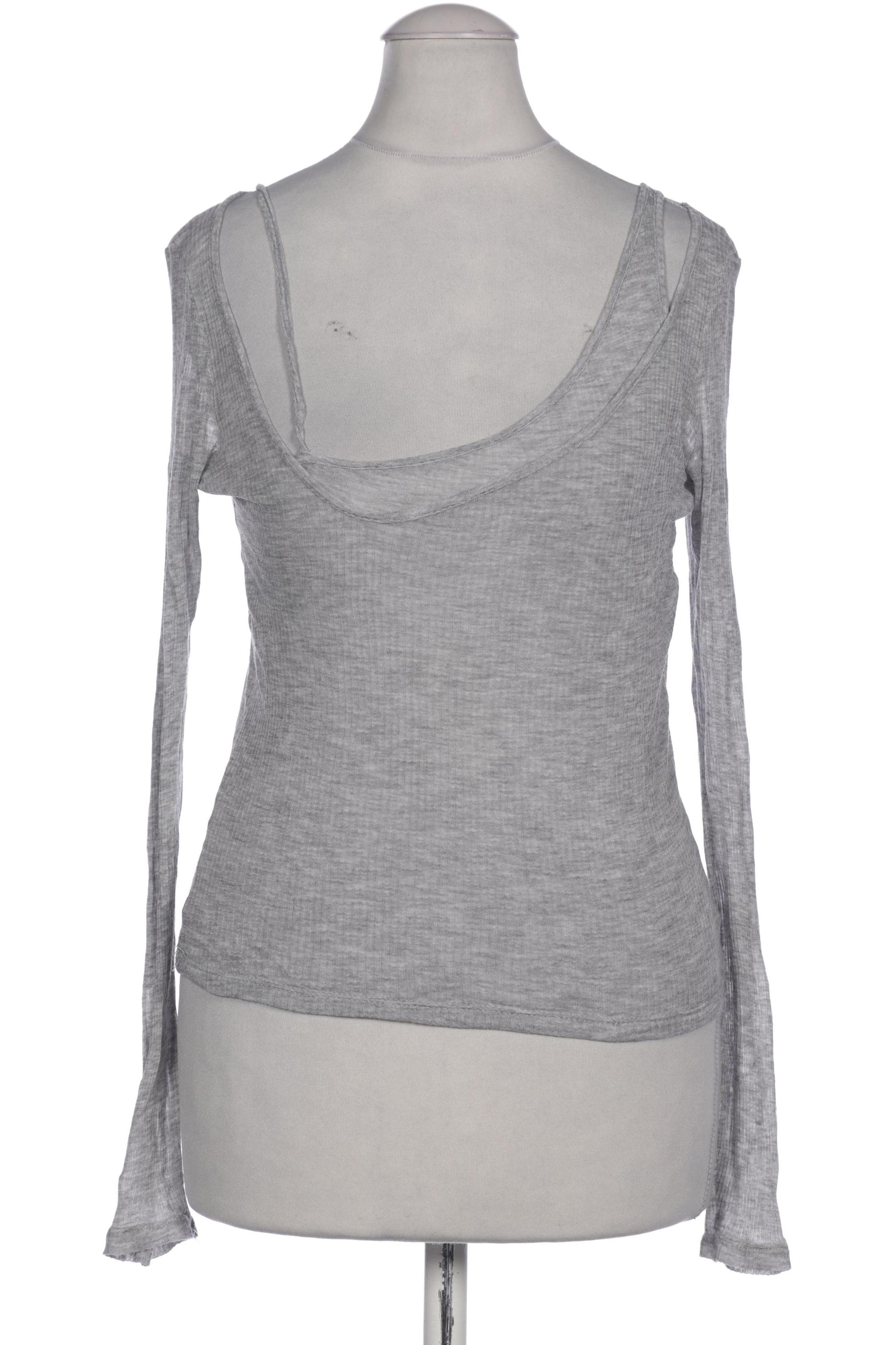 

Zara Damen Langarmshirt, grau, Gr. 36