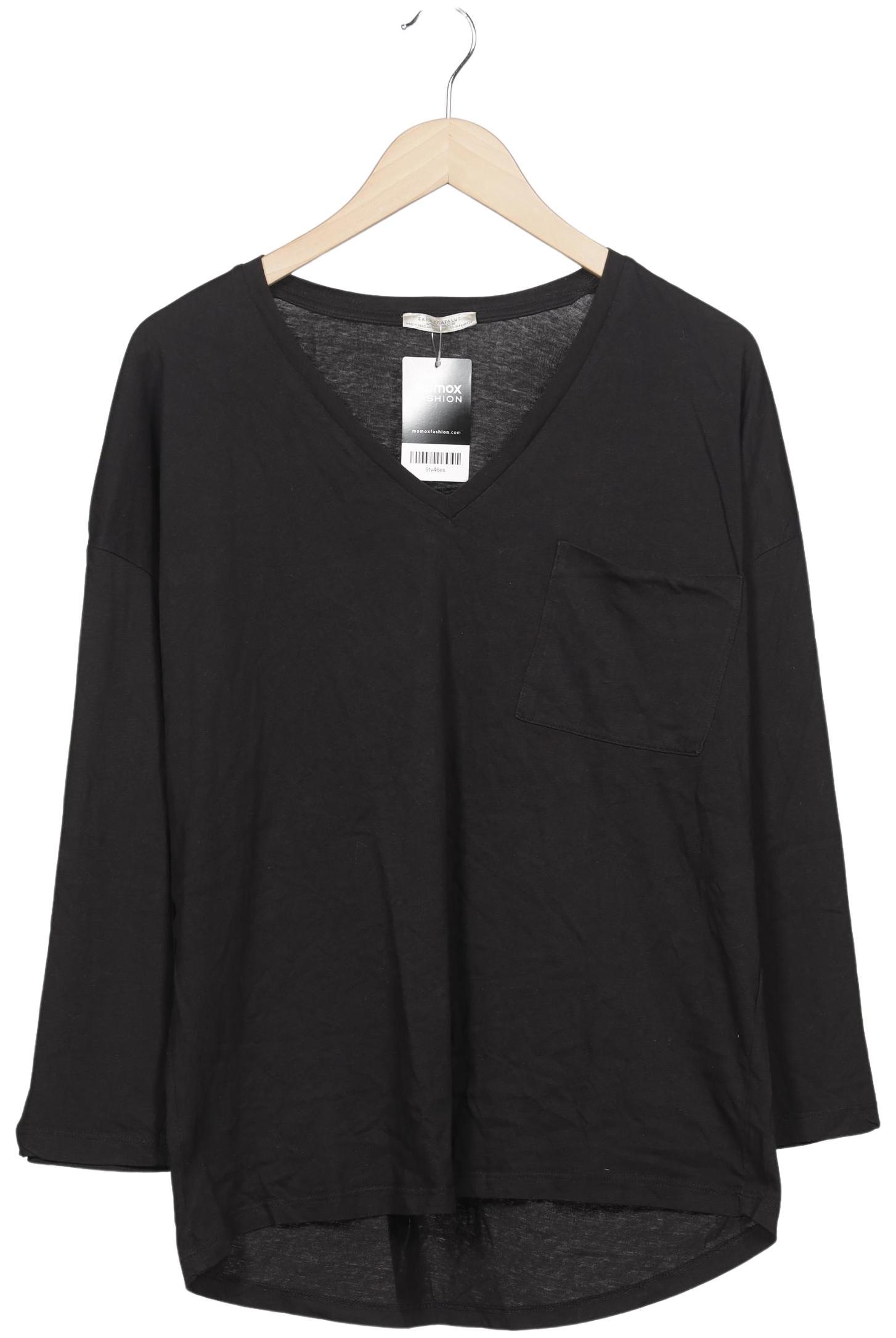 

Zara Damen Langarmshirt, schwarz, Gr. 38