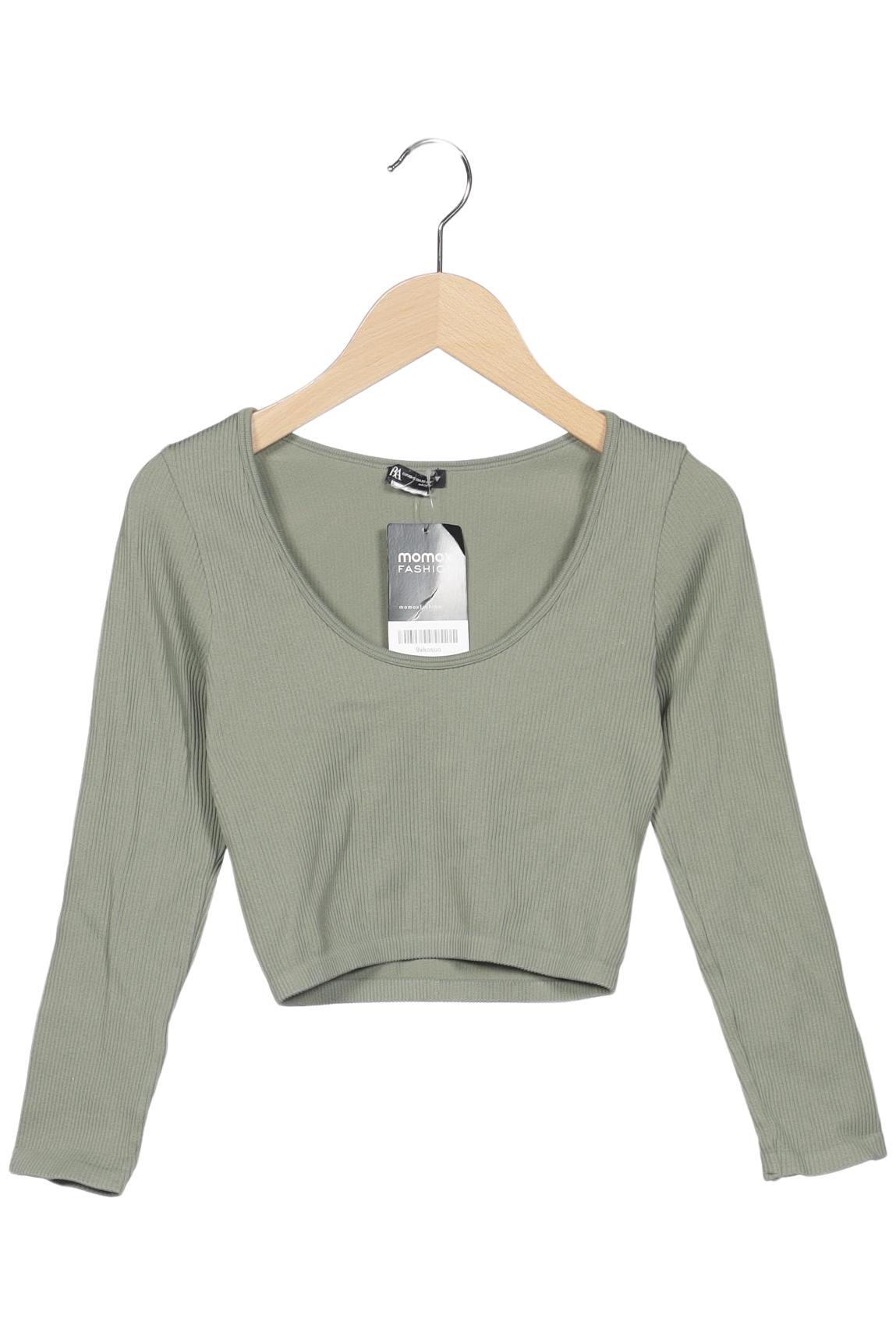 

Zara Damen Langarmshirt, grün, Gr. 34