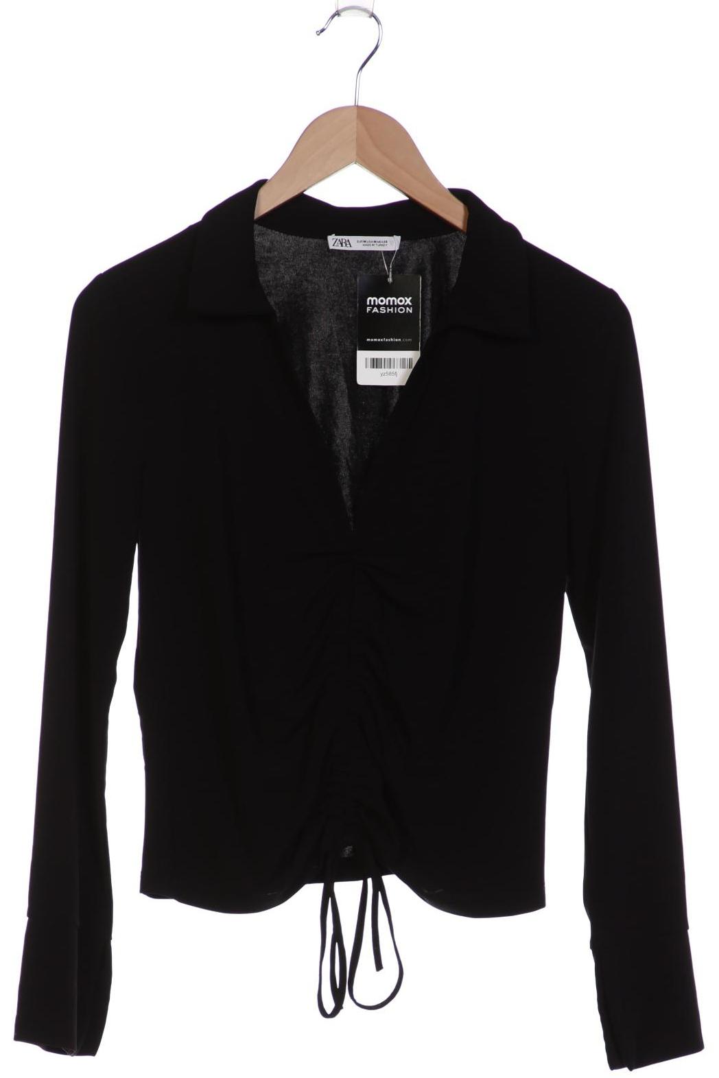 

Zara Damen Langarmshirt, schwarz, Gr. 38