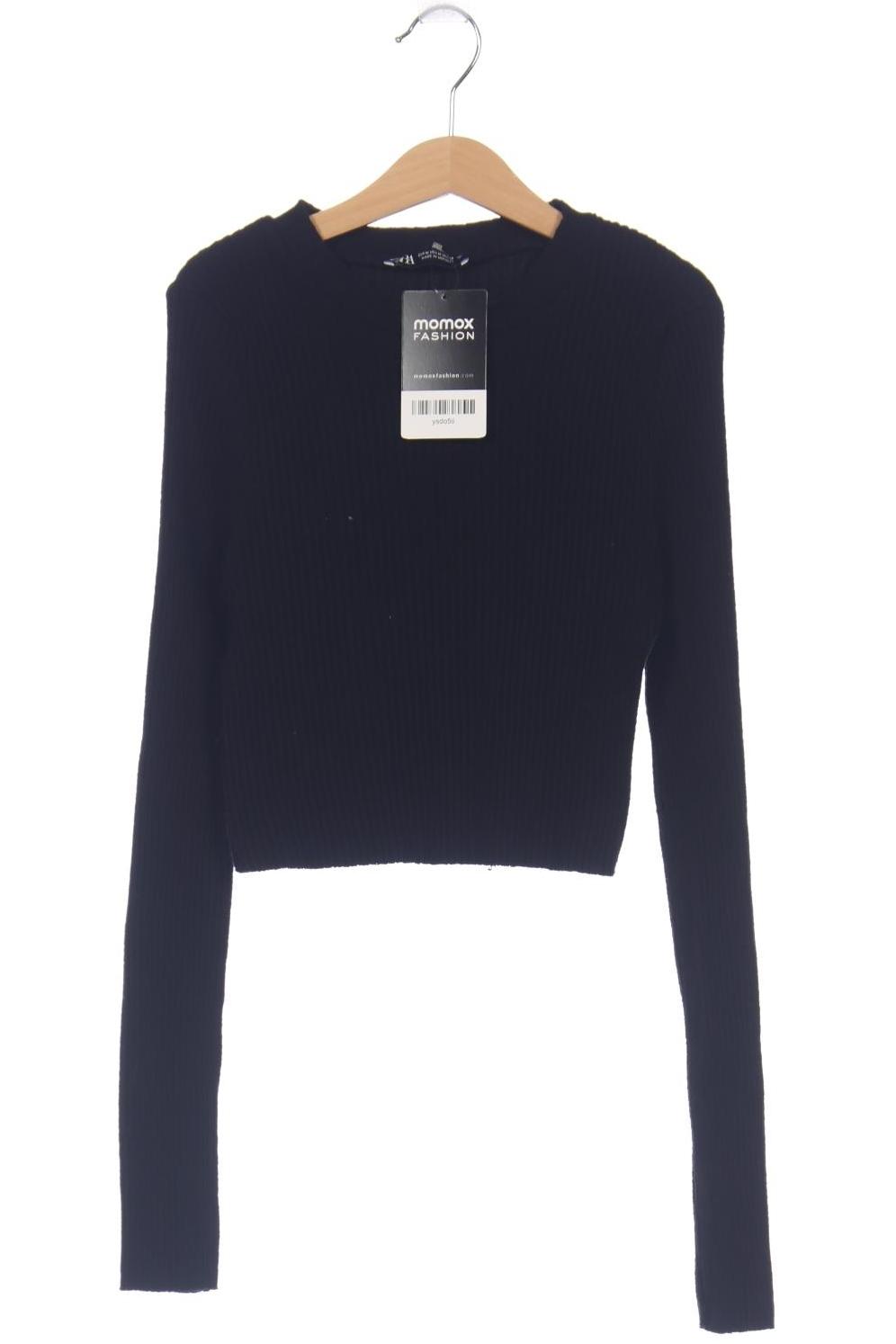 

Zara Damen Langarmshirt, schwarz, Gr. 38