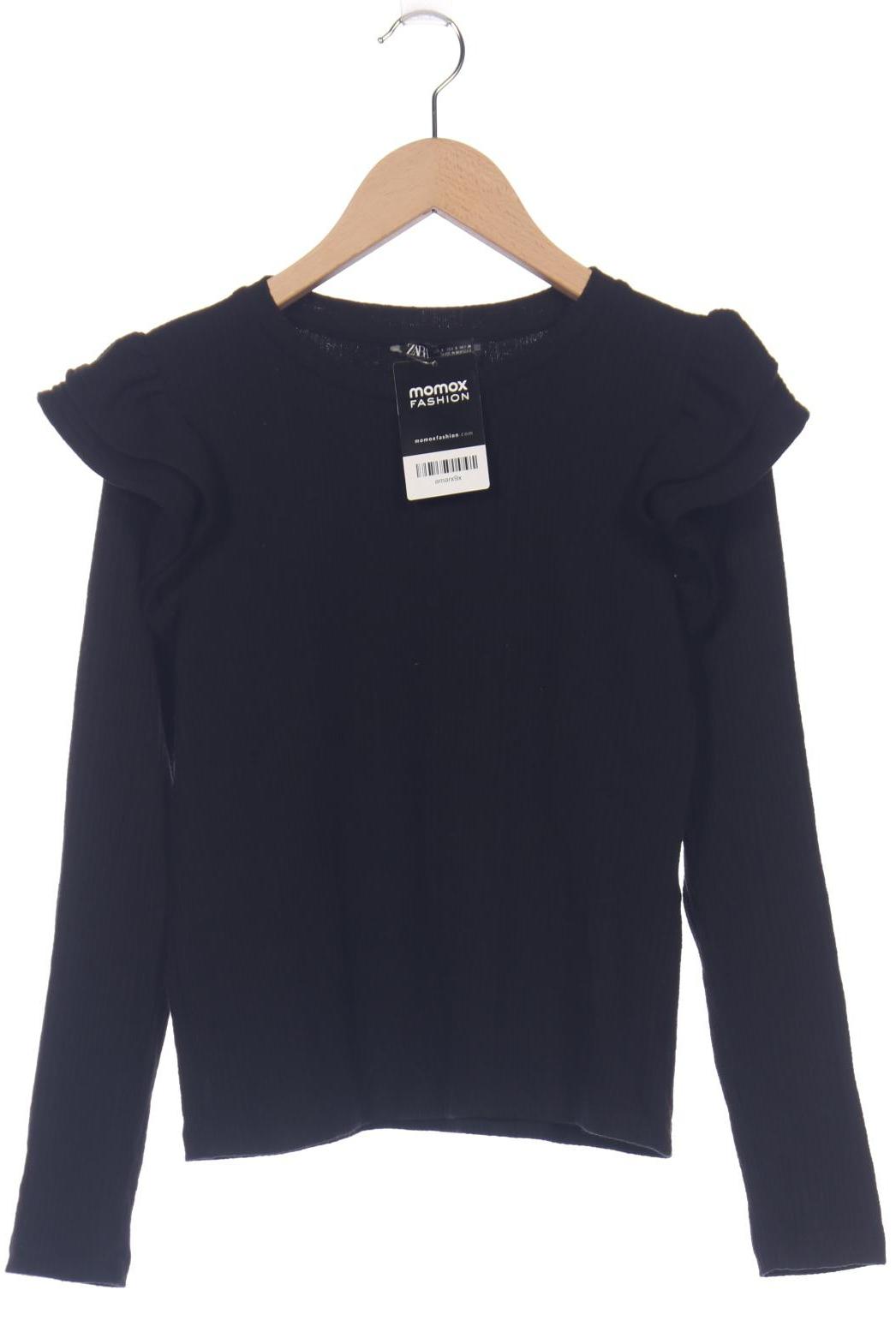 

Zara Damen Langarmshirt, schwarz, Gr. 36