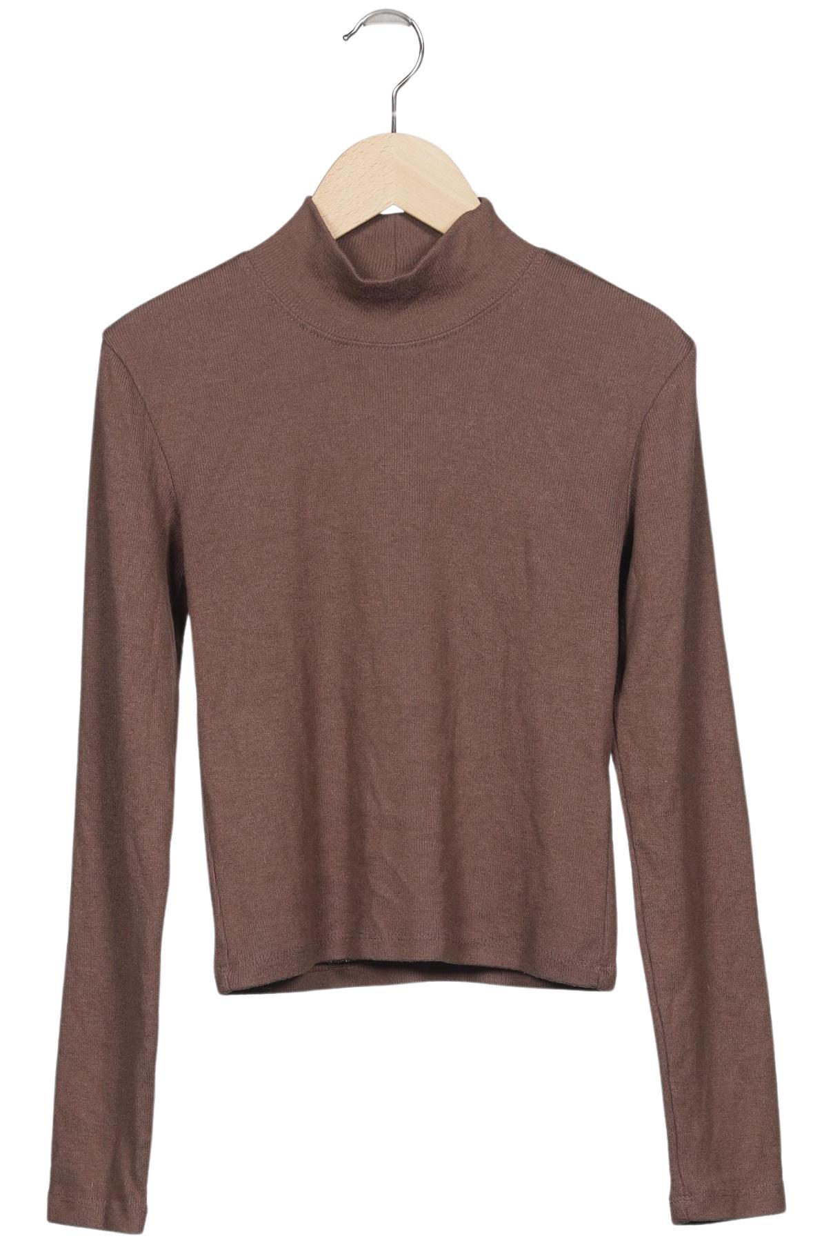 

Zara Damen Langarmshirt, braun, Gr. 36