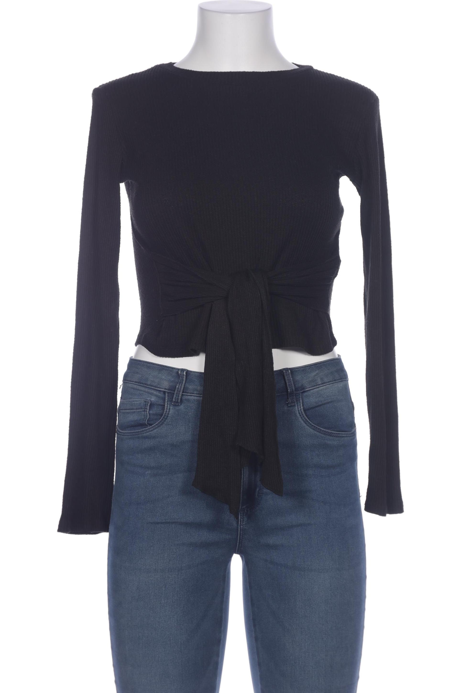 

Zara Damen Langarmshirt, schwarz, Gr. 38