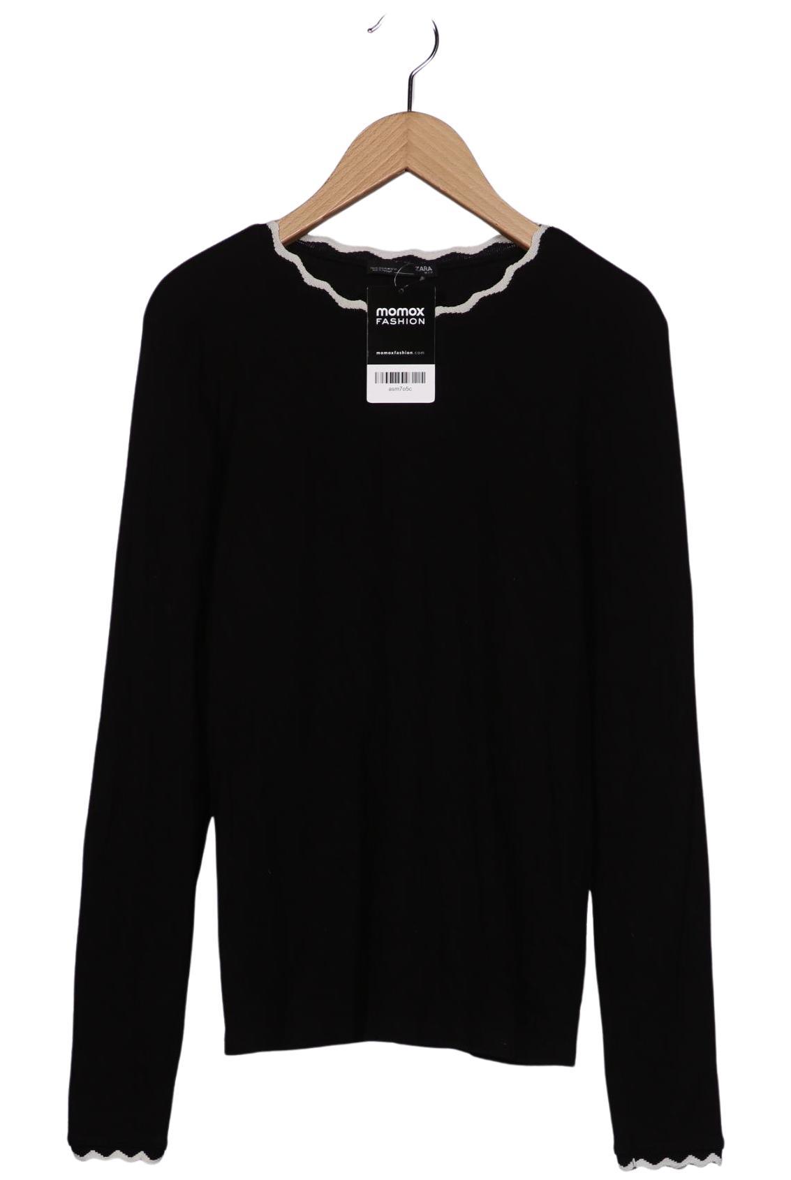 

Zara Damen Langarmshirt, schwarz, Gr. 44