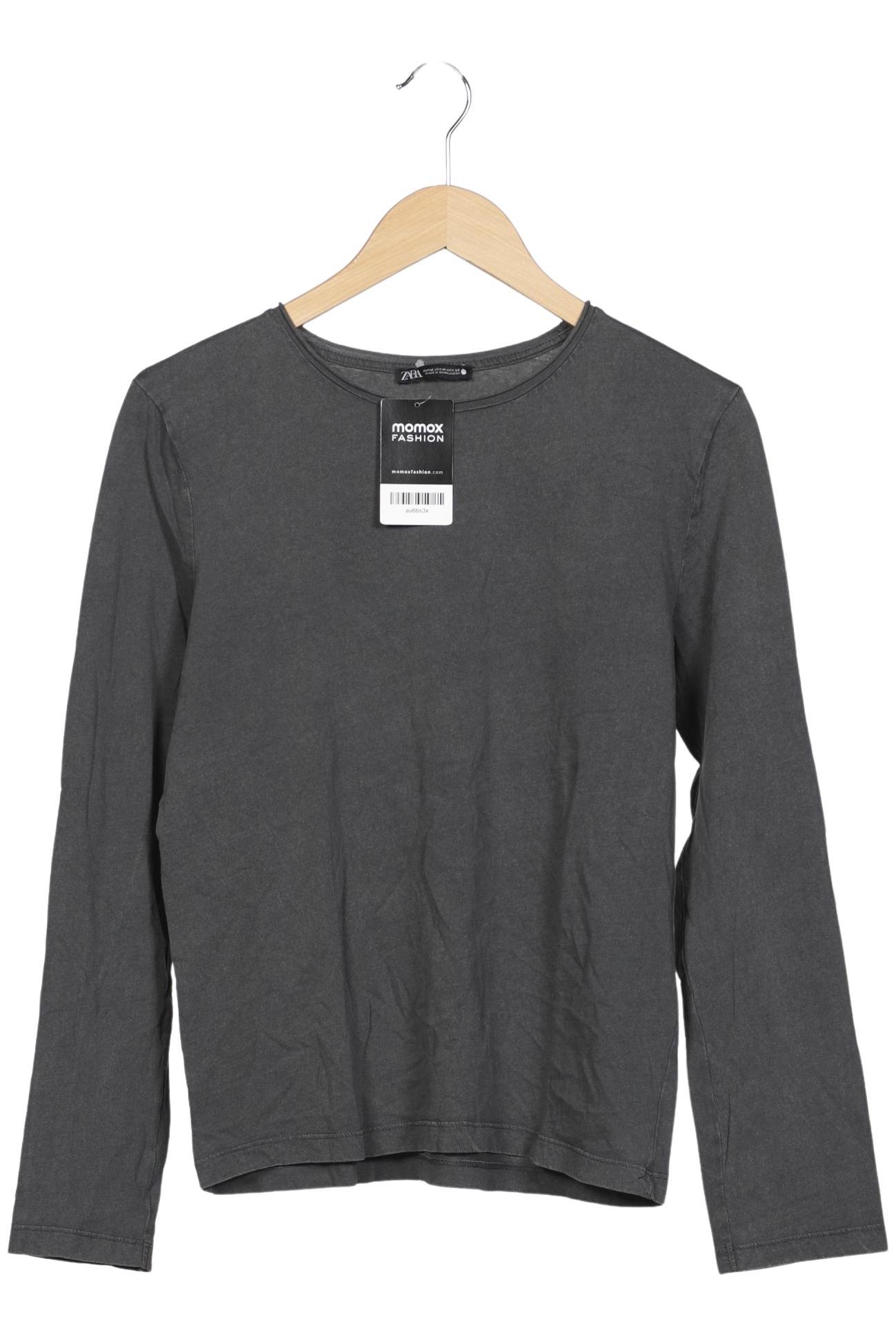 

Zara Damen Langarmshirt, grau, Gr. 38