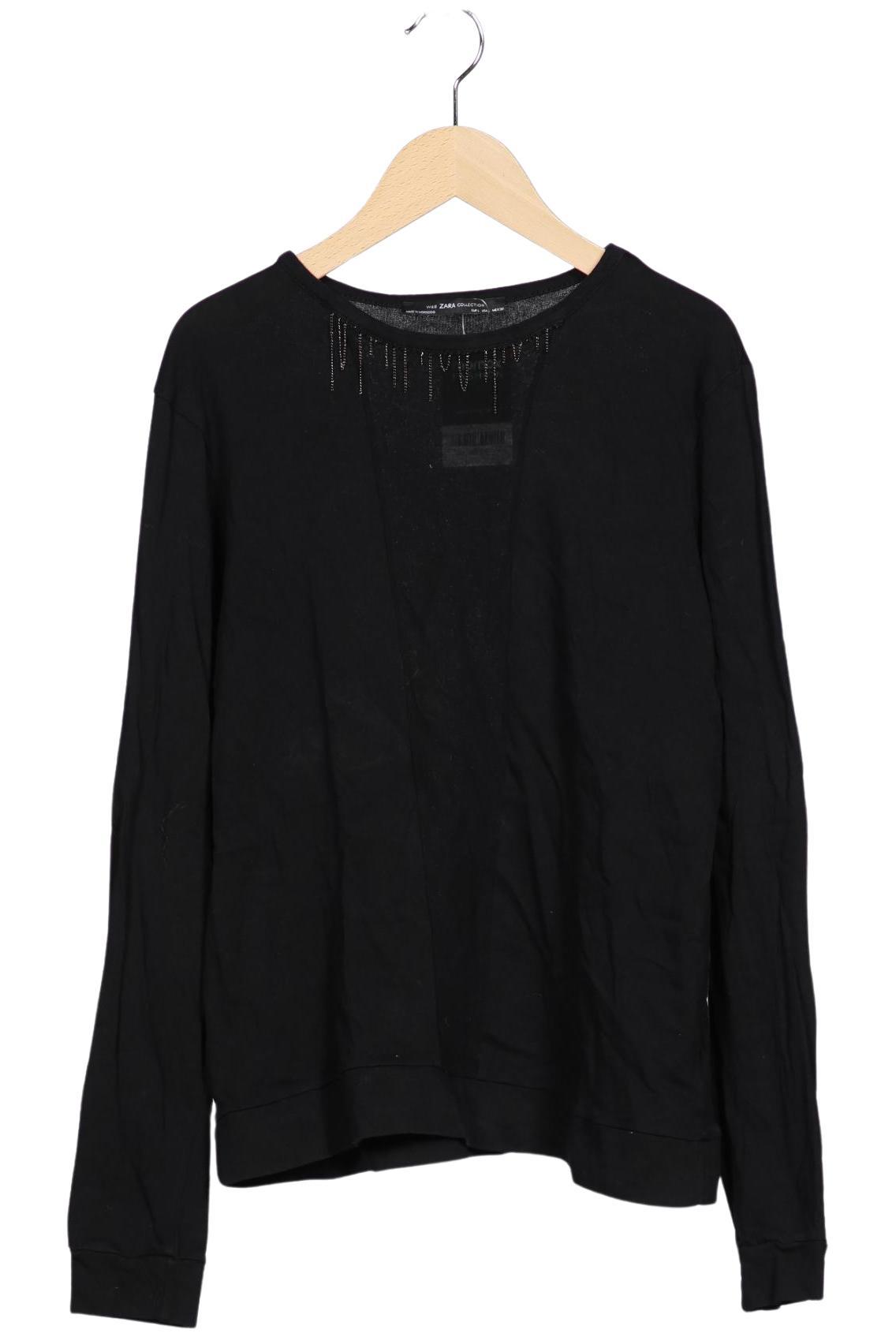 

Zara Damen Langarmshirt, schwarz, Gr. 42