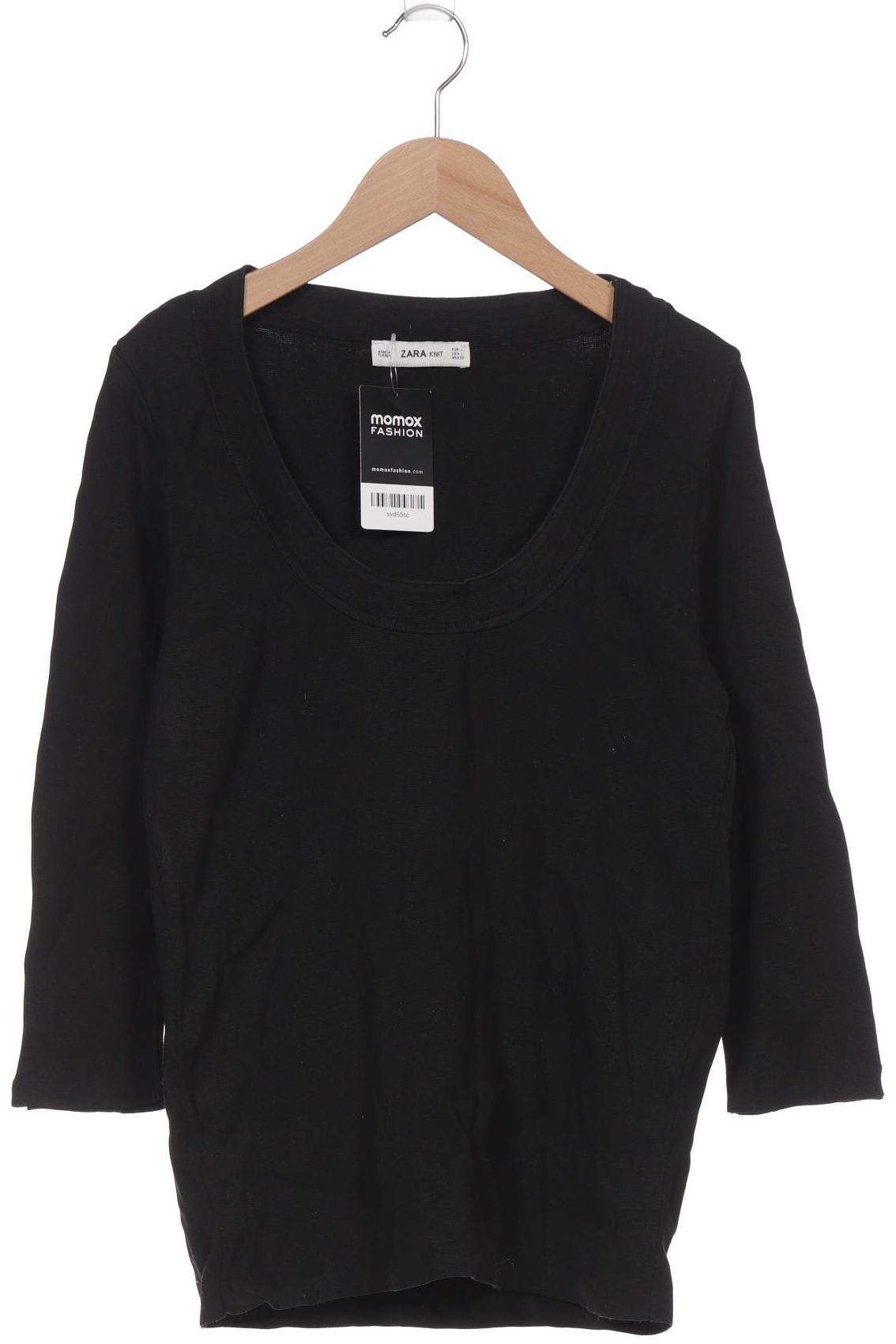 

Zara Damen Langarmshirt, schwarz, Gr. 42