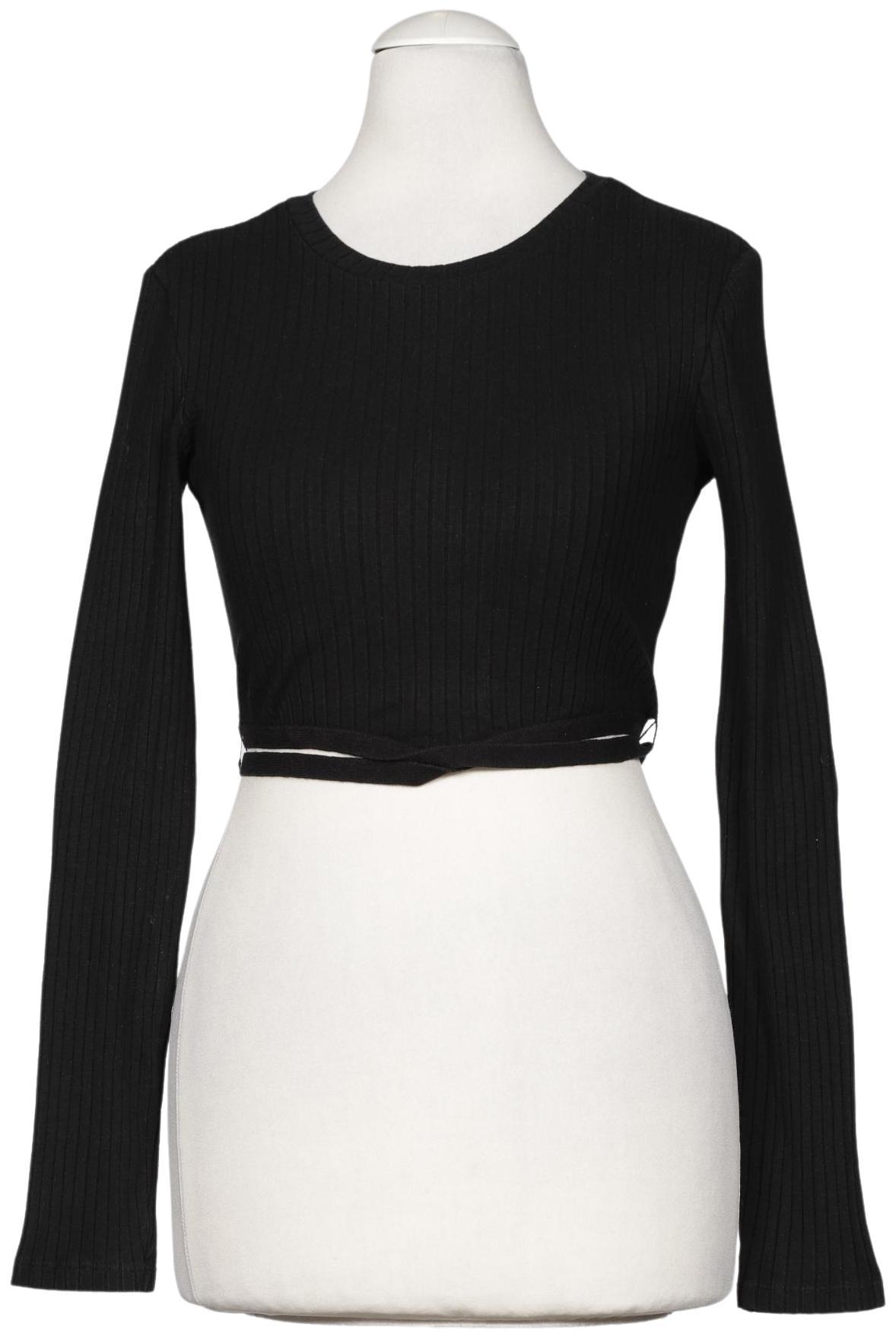 

Zara Damen Langarmshirt, schwarz, Gr. 36