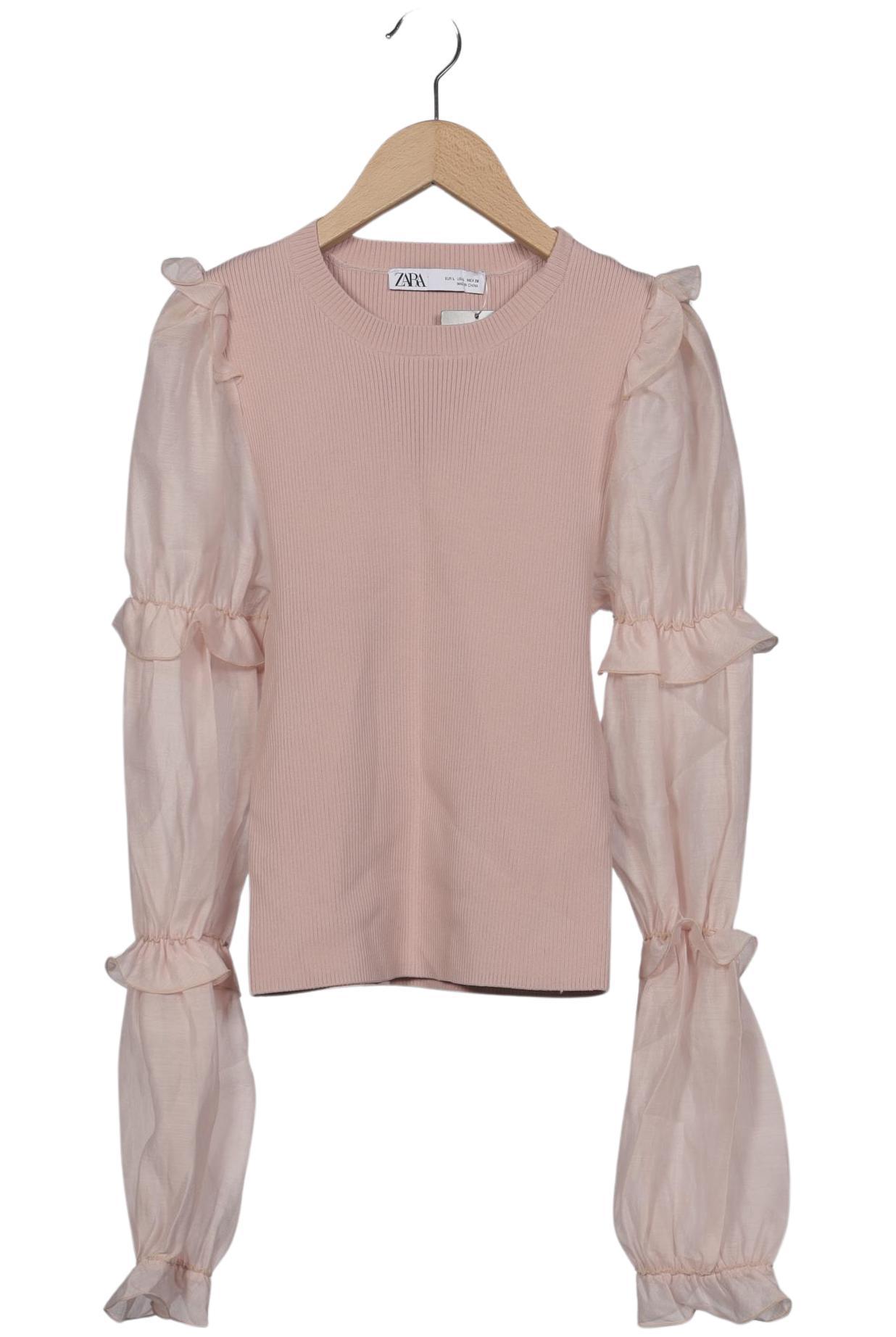 

Zara Damen Langarmshirt, pink, Gr. 42