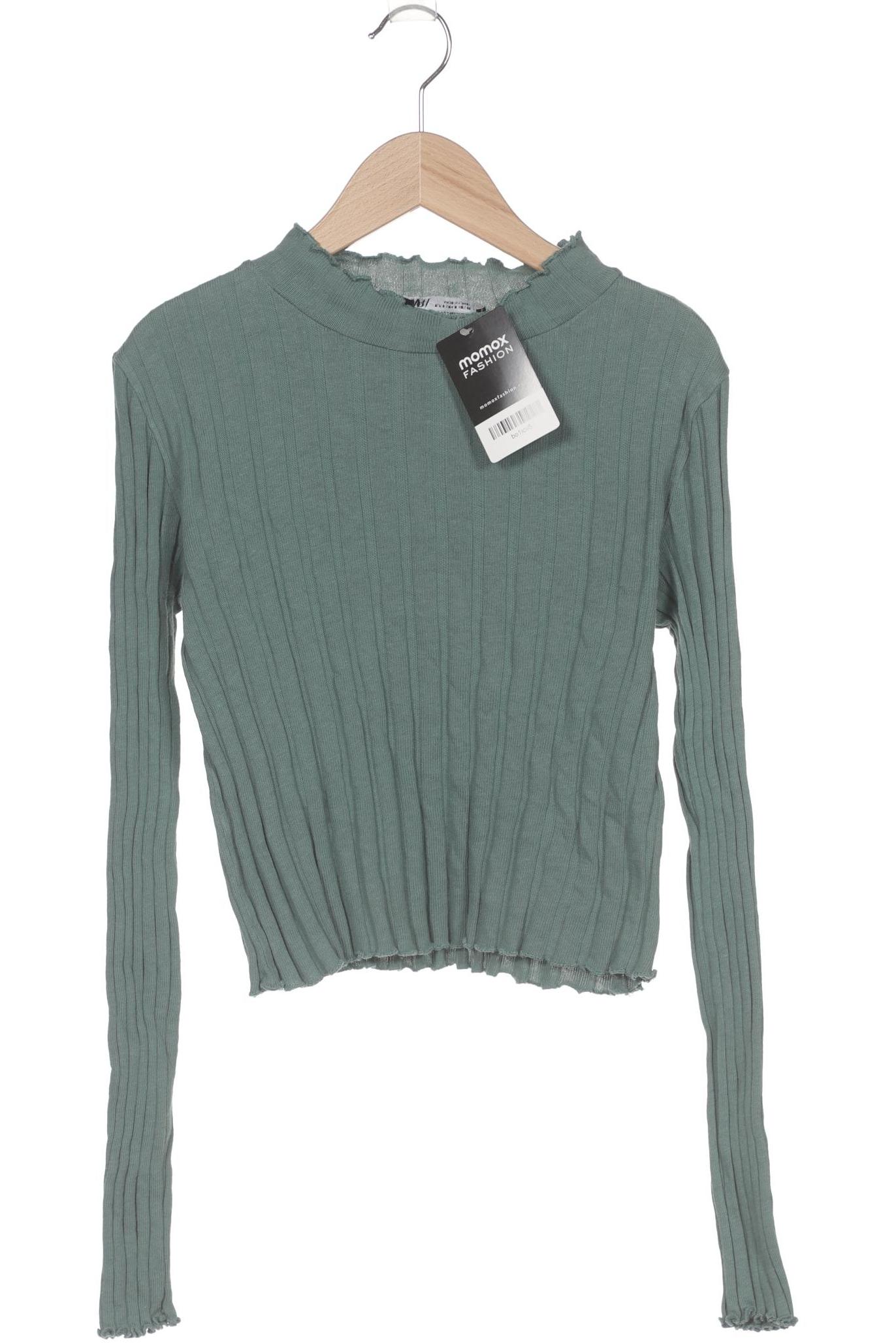 

Zara Damen Langarmshirt, grün, Gr. 36
