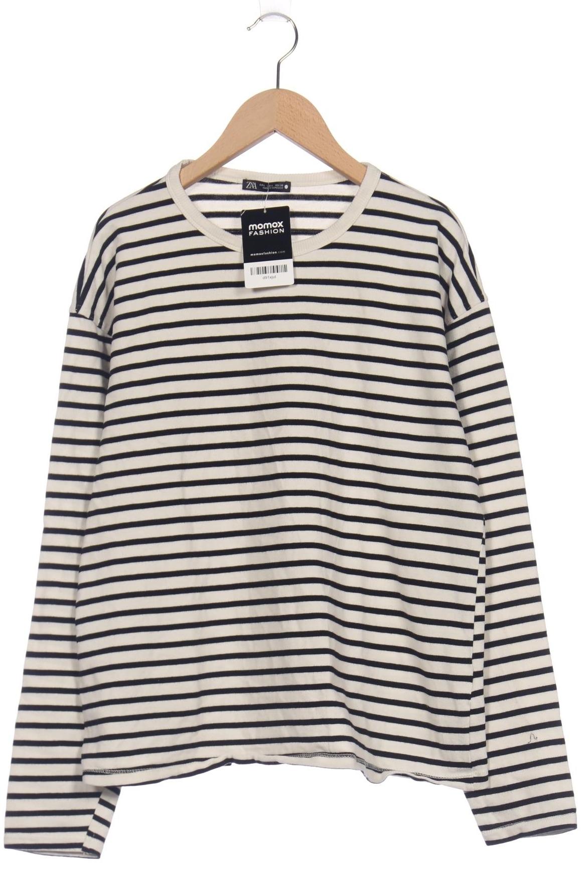 

Zara Damen Langarmshirt, beige, Gr. 42