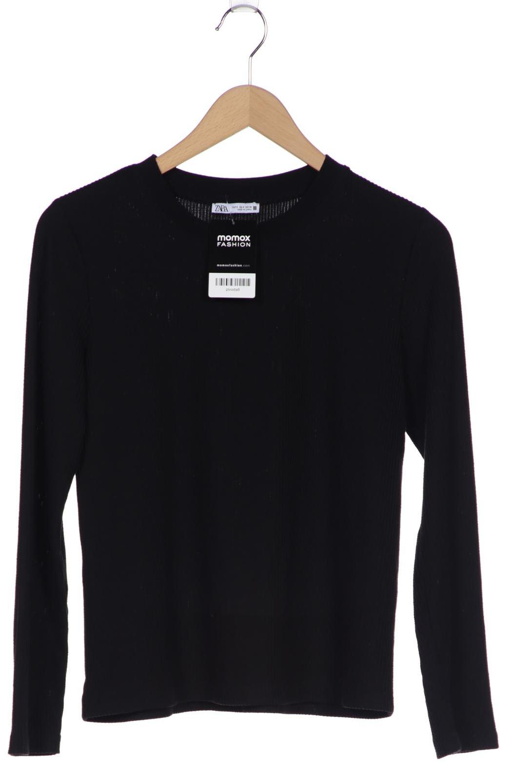 

Zara Damen Langarmshirt, schwarz, Gr. 36