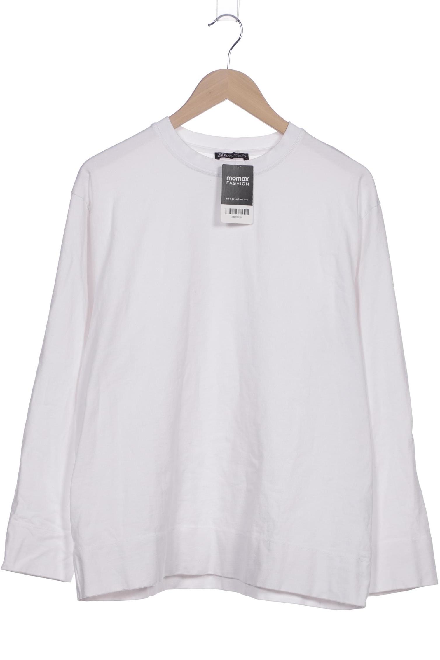

Zara Damen Langarmshirt, weiß, Gr. 42