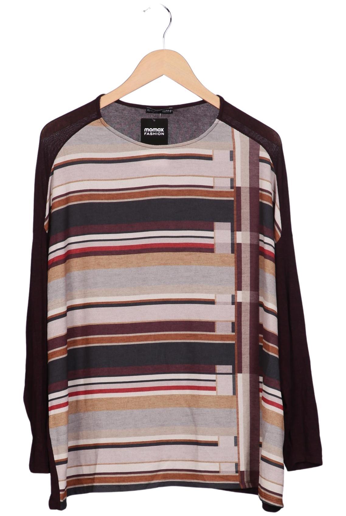 

Zara Damen Langarmshirt, bordeaux, Gr. 42