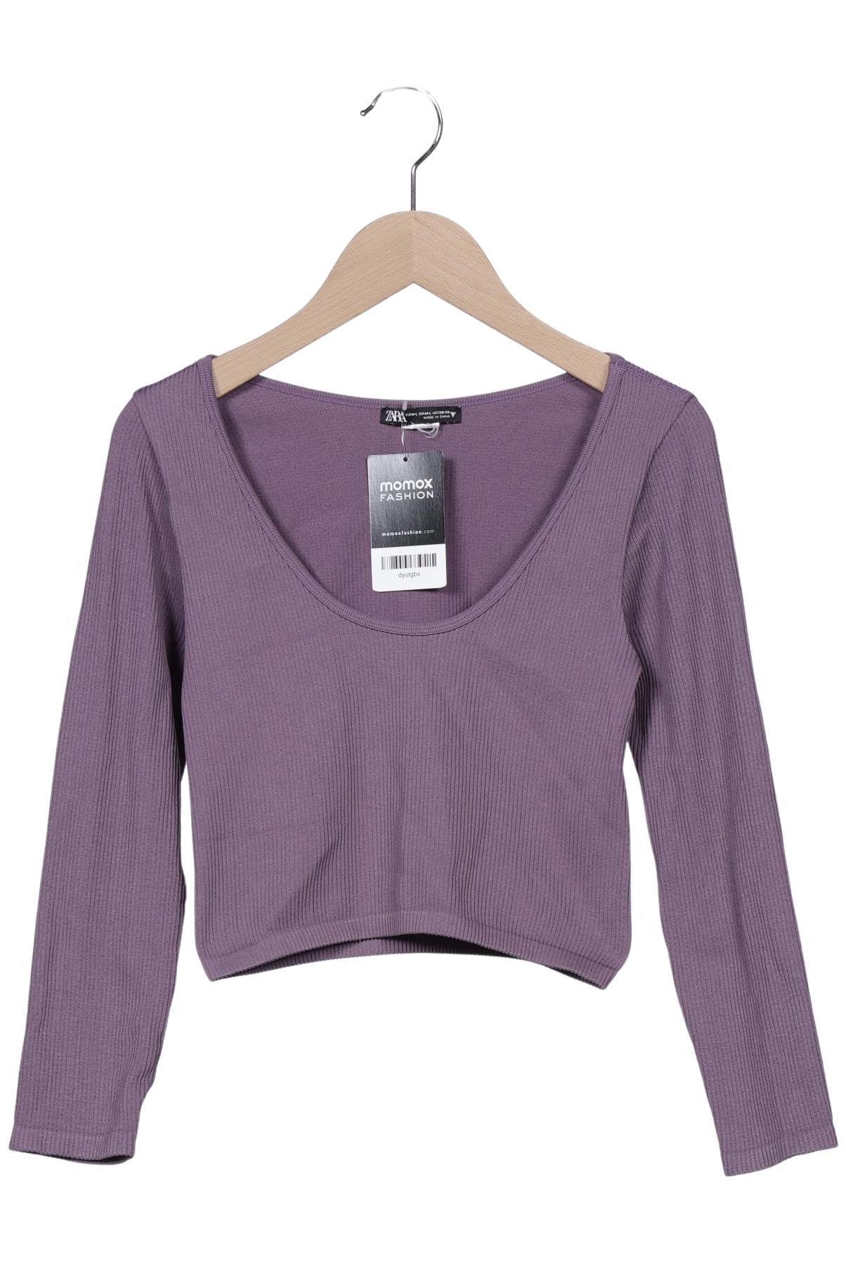 

Zara Damen Langarmshirt, flieder, Gr. 38