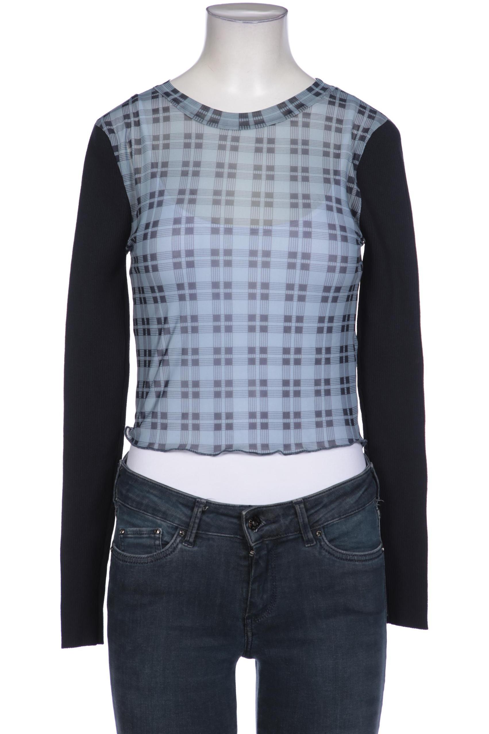 

Zara Damen Langarmshirt, marineblau, Gr. 38