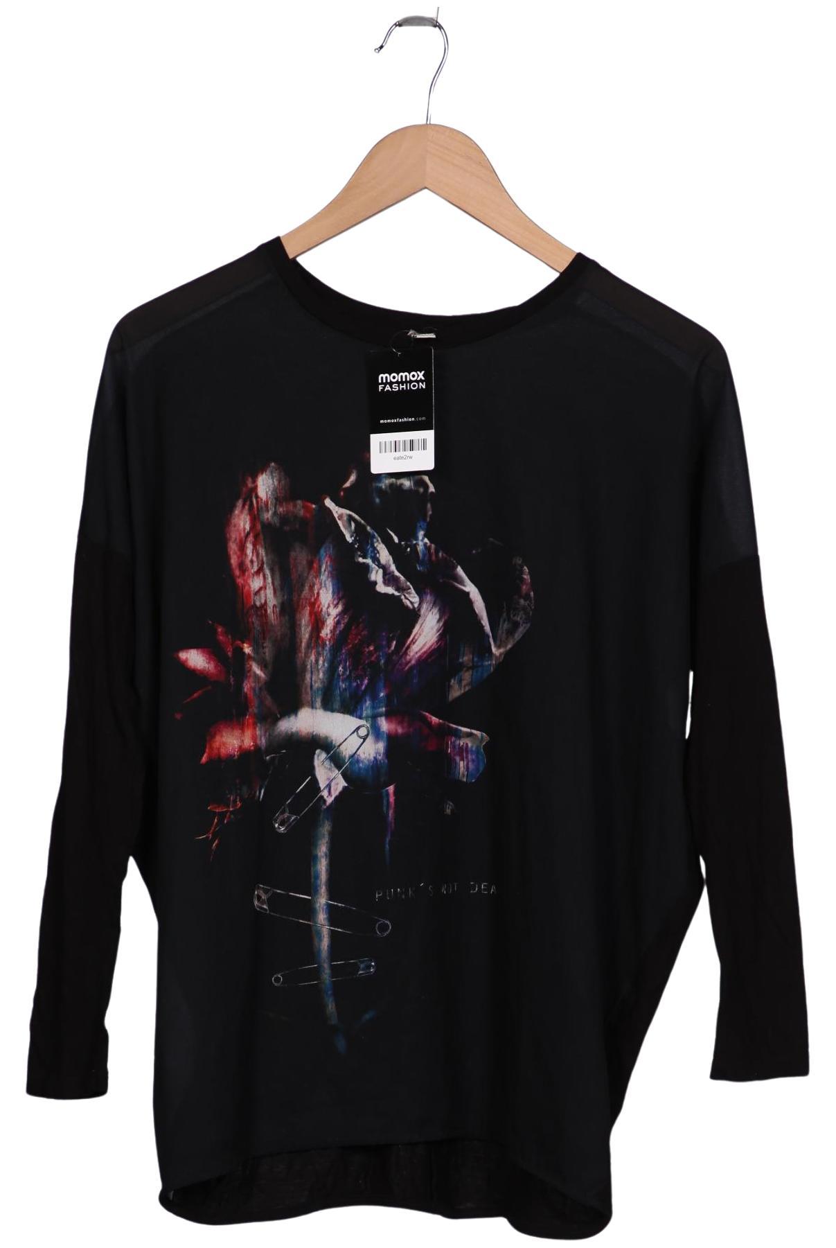 

Zara Damen Langarmshirt, schwarz, Gr. 38